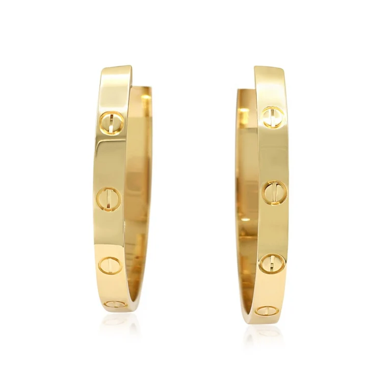 cartier love hoop earrings