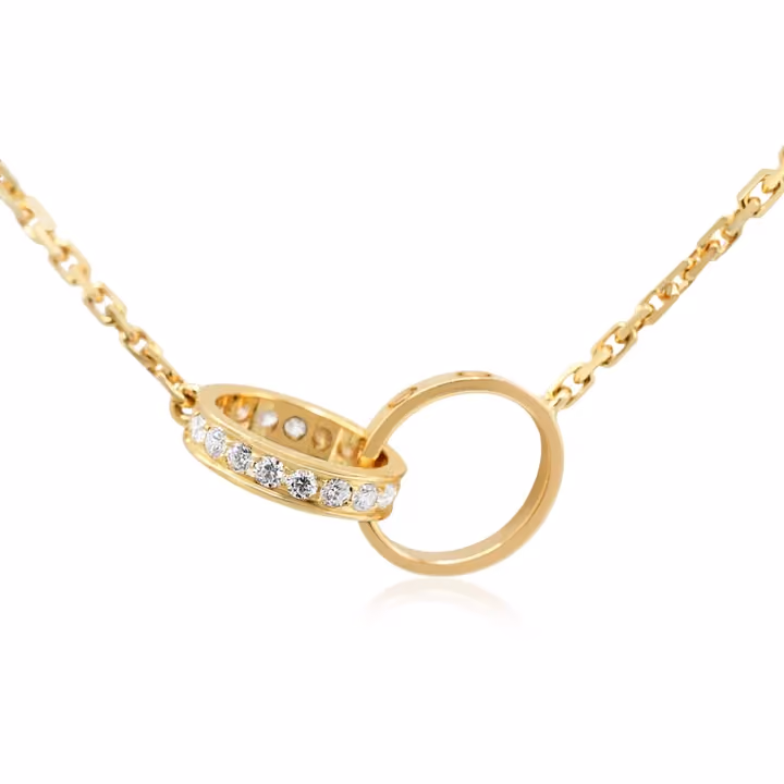 cartier double love necklace