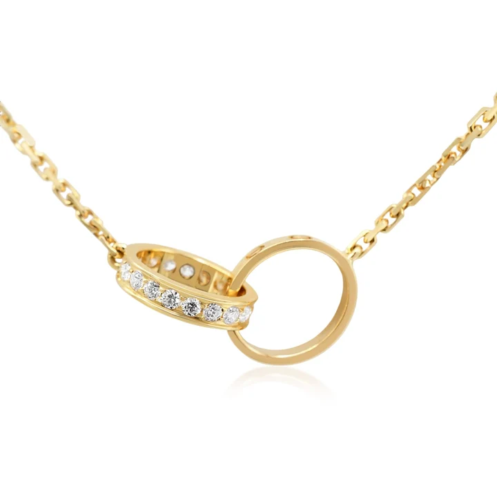cartier double love necklace