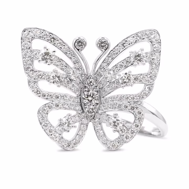van cleef butterfly ring