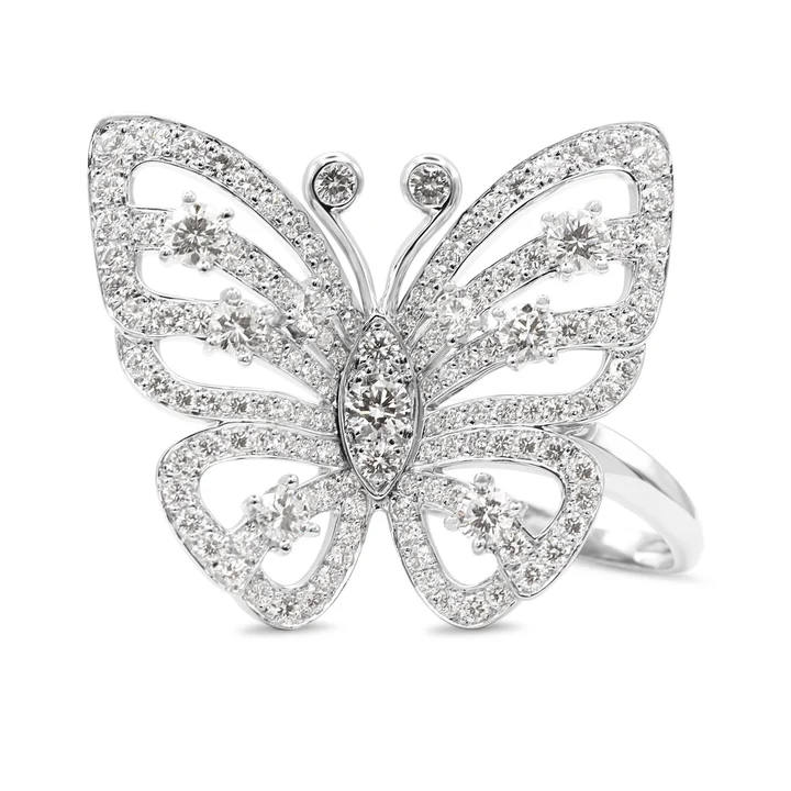 van cleef butterfly ring