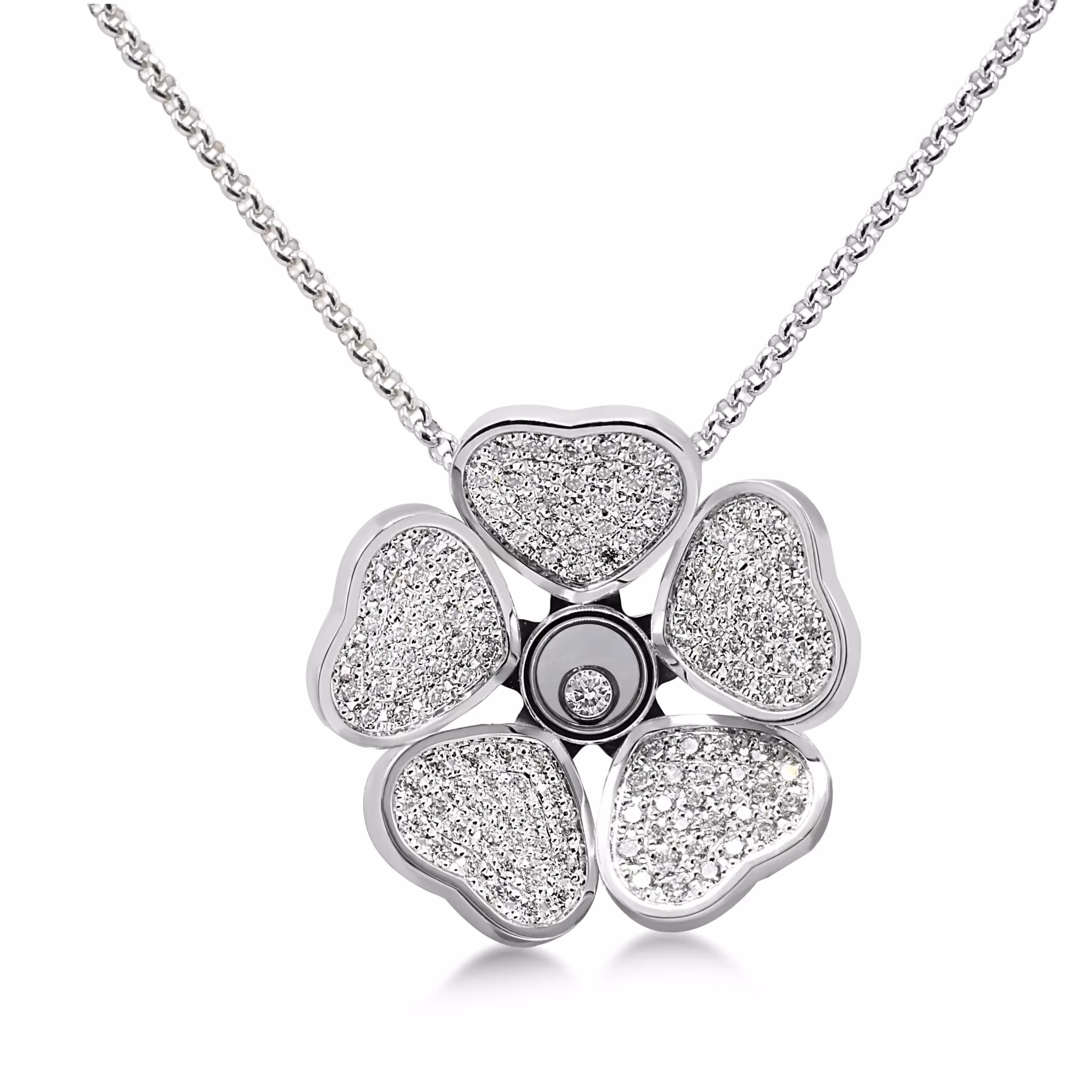 Chopard Happy Hearts flower necklace