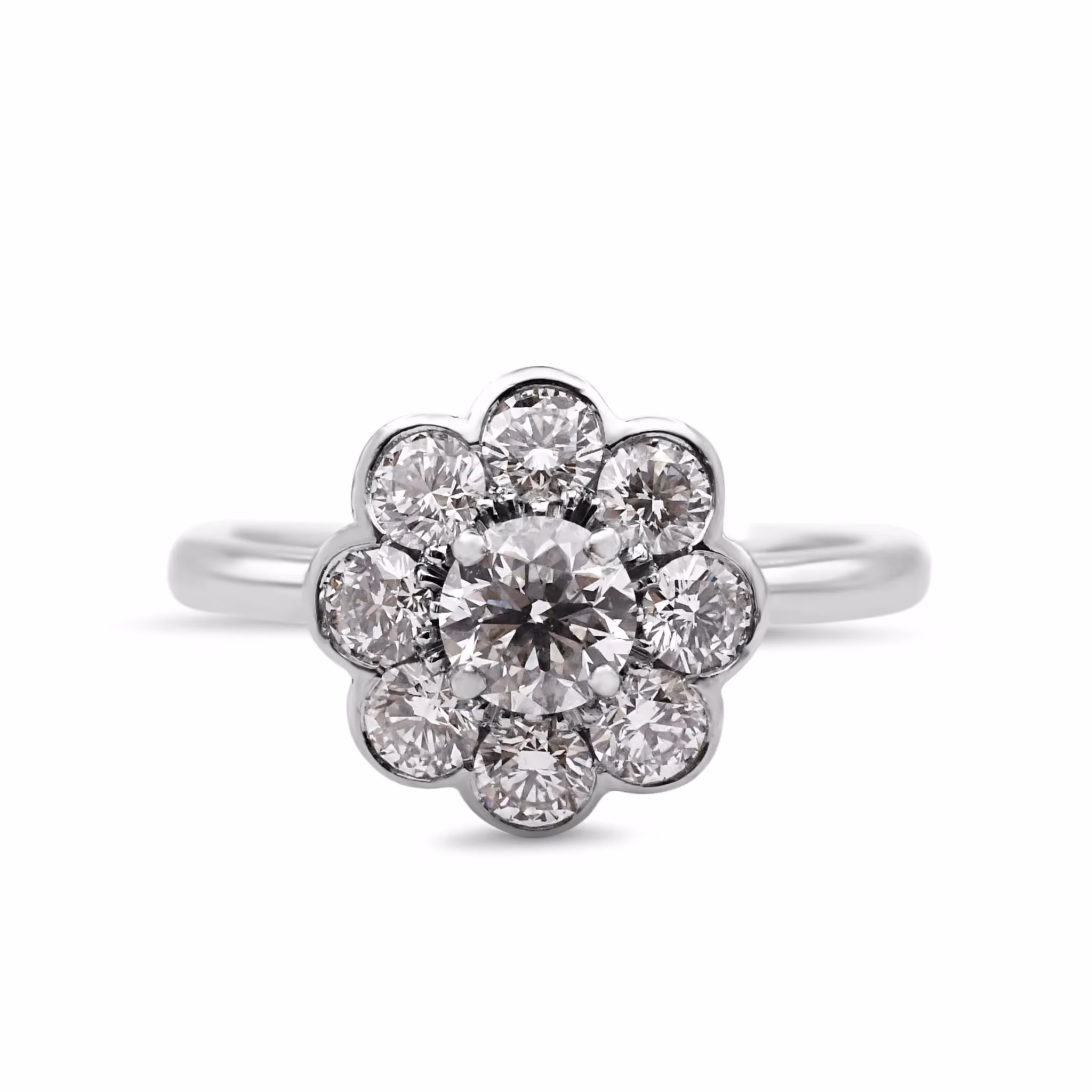 Boodles diamond cluster ring