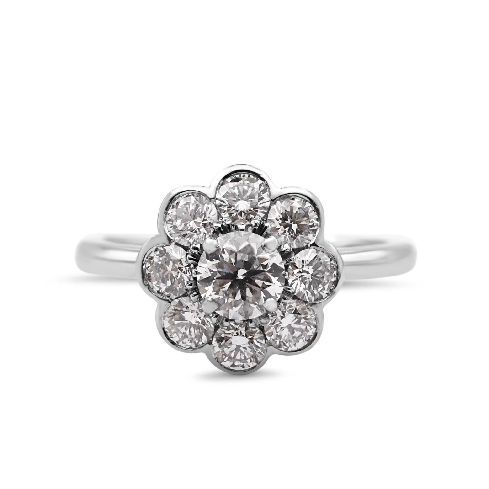 Boodles diamond cluster ring