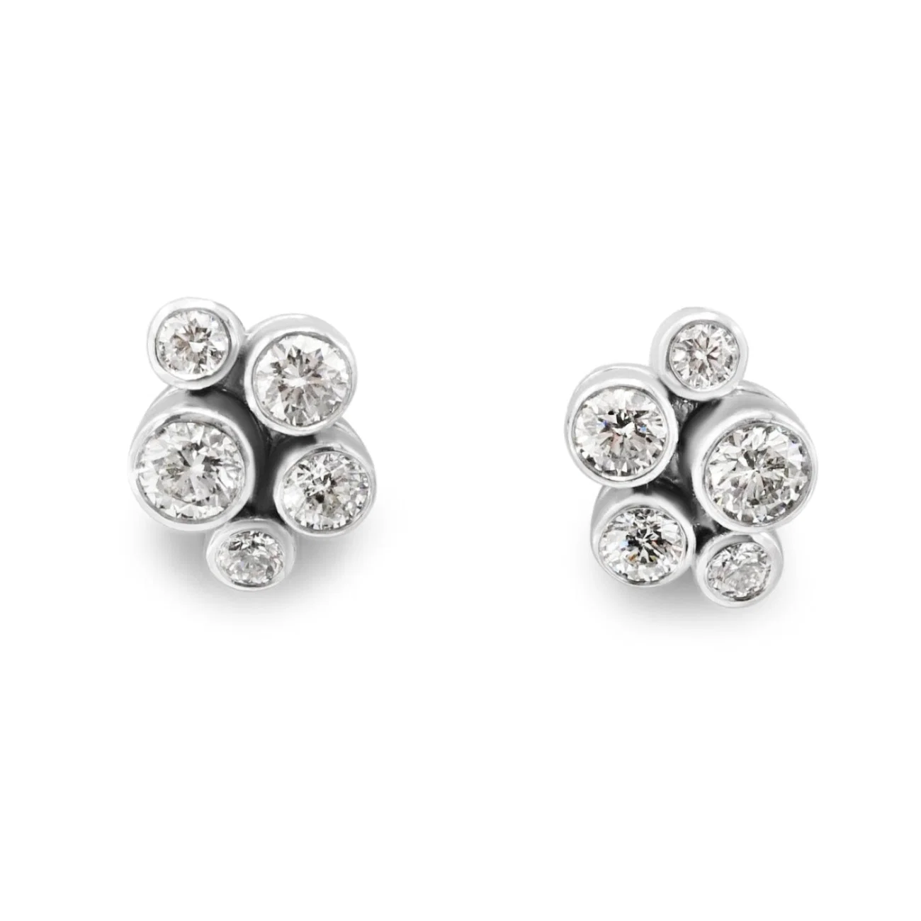 Boodles raindance cluster earrings