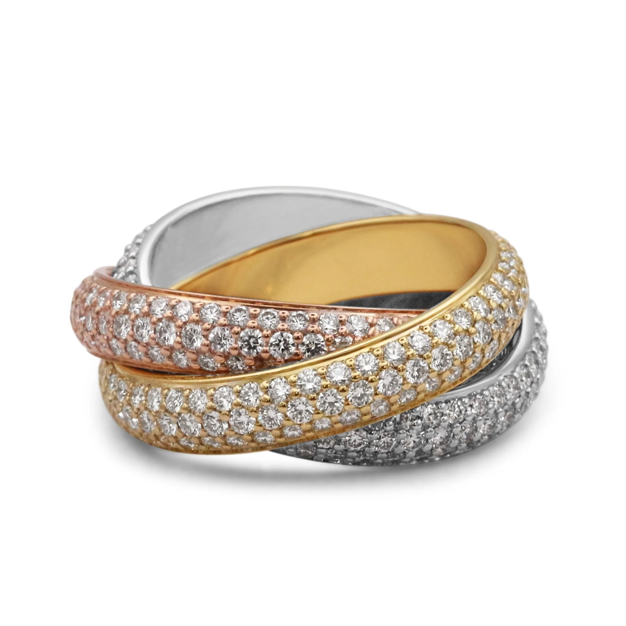 Cartier diamond trinity ring