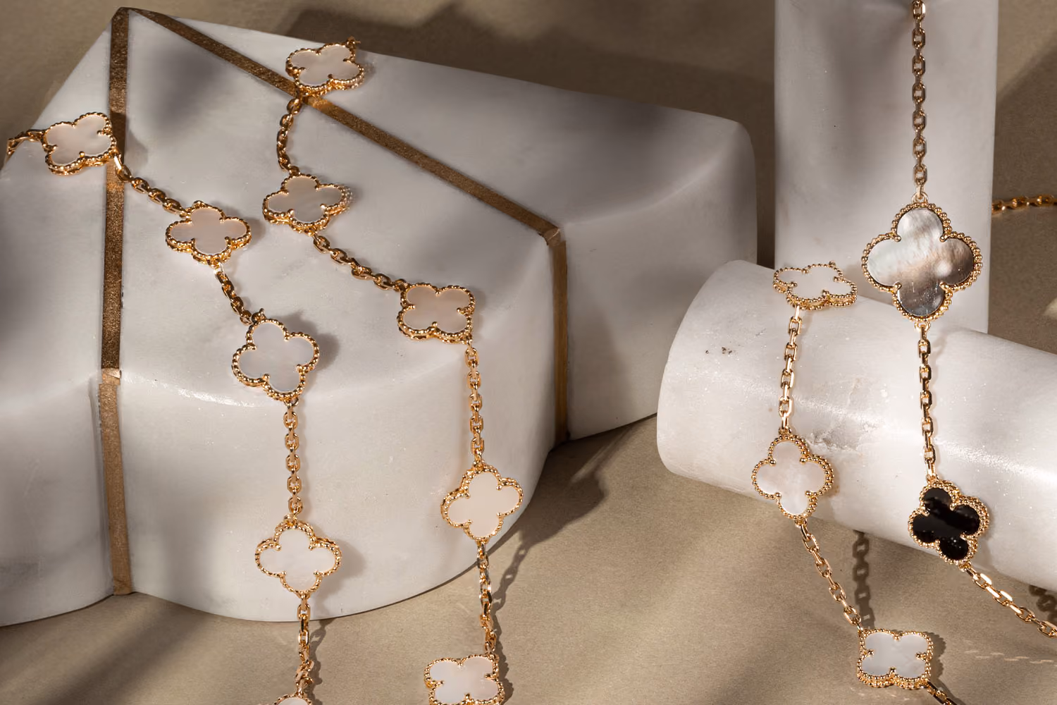 van cleef and arpels alhambra necklaces
