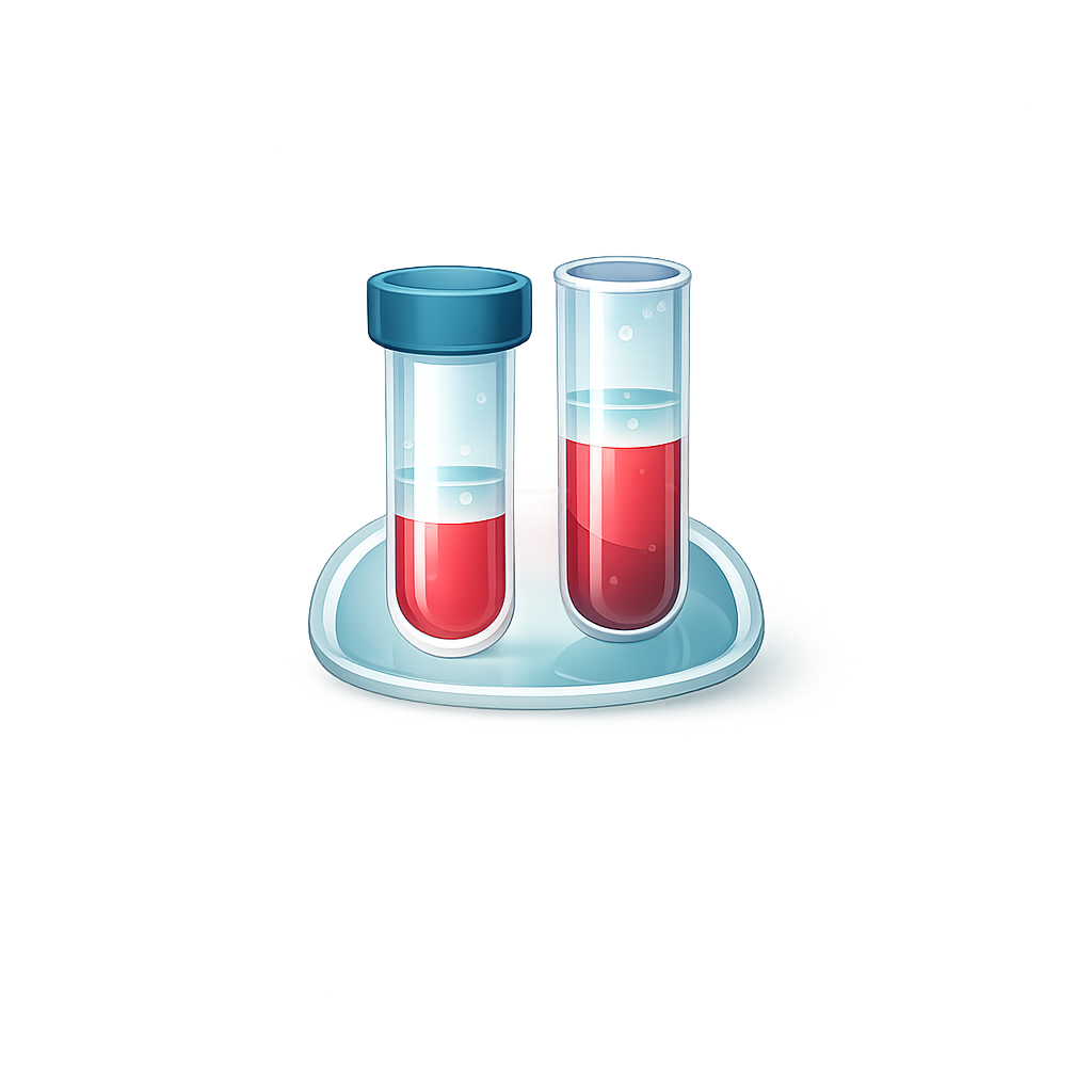 Lab test tube icon representing 