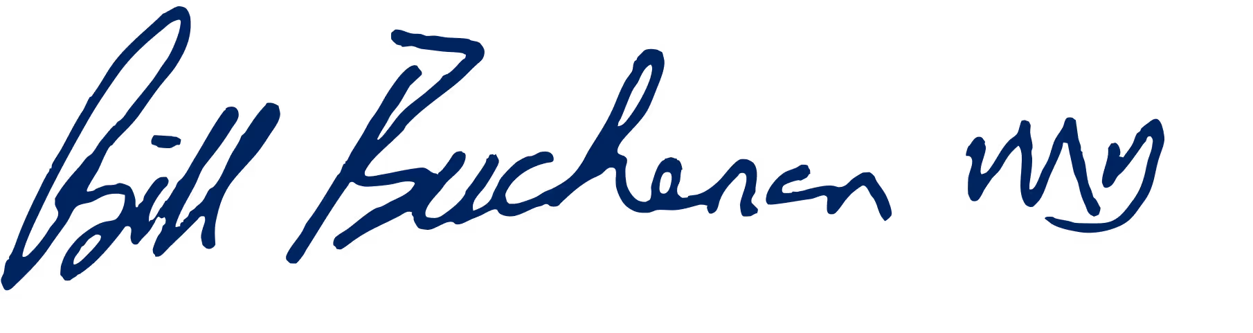 Blue cursive signature on a transparent background.