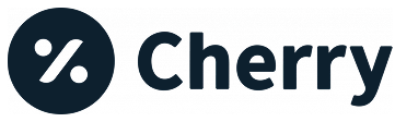 Cherry brand logo with stylized percentage symbol inside a circle.
