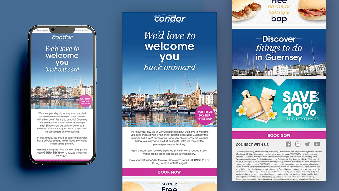 Condor email design