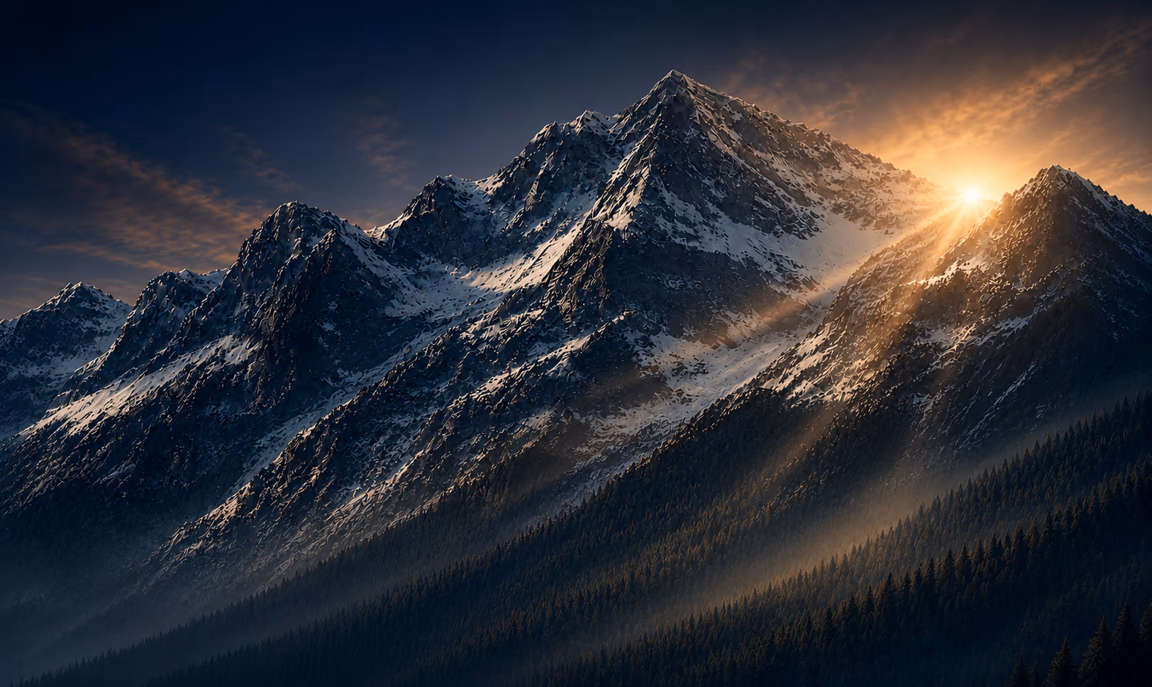 Rebecca Camille cinematic mountain emblem representing authority and elevated growth