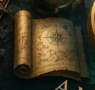 A detailed cartographer's map symbolizing the careful study of the business landscape, revealing relationships, patterns, and opportunities that guide informed decision-making.