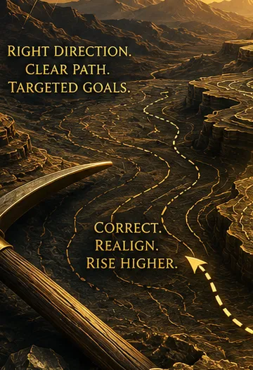 Desert washes and buttes representing the natural contours of the business landscape, reminding explorers to develop strategies that adapt to changing conditions while remaining focused on the destination.