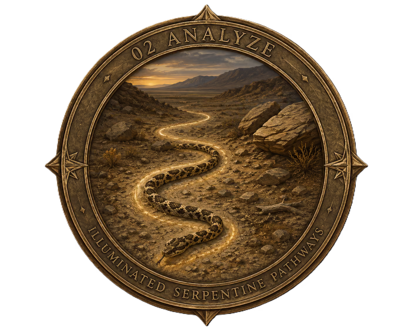 Rebecca Camille crest emblem with ascending wings and illuminated gold monogram, symbolizing orientation, elevation, and conscious ascent within the Accel Game Plan Methodologyn
