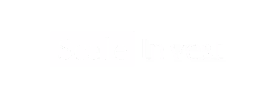 Text reading 'Scale Invest' with the word 'Scale' highlighted in white.