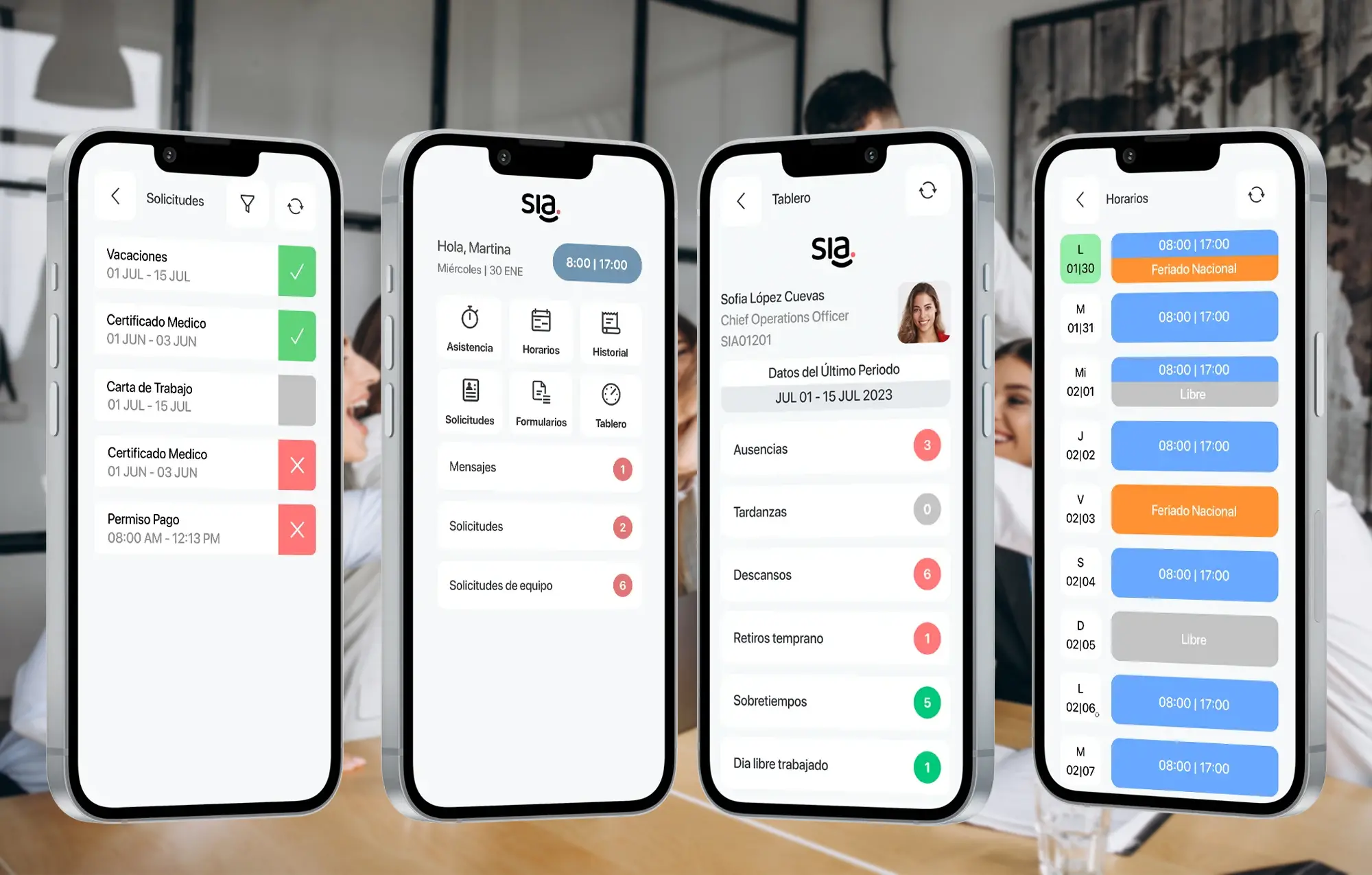 App para el control de asistencia
