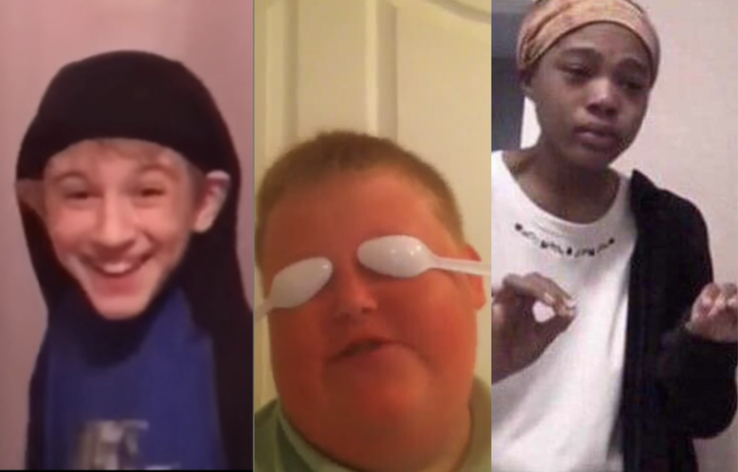 Screenshots of famous Vine stars as kids
