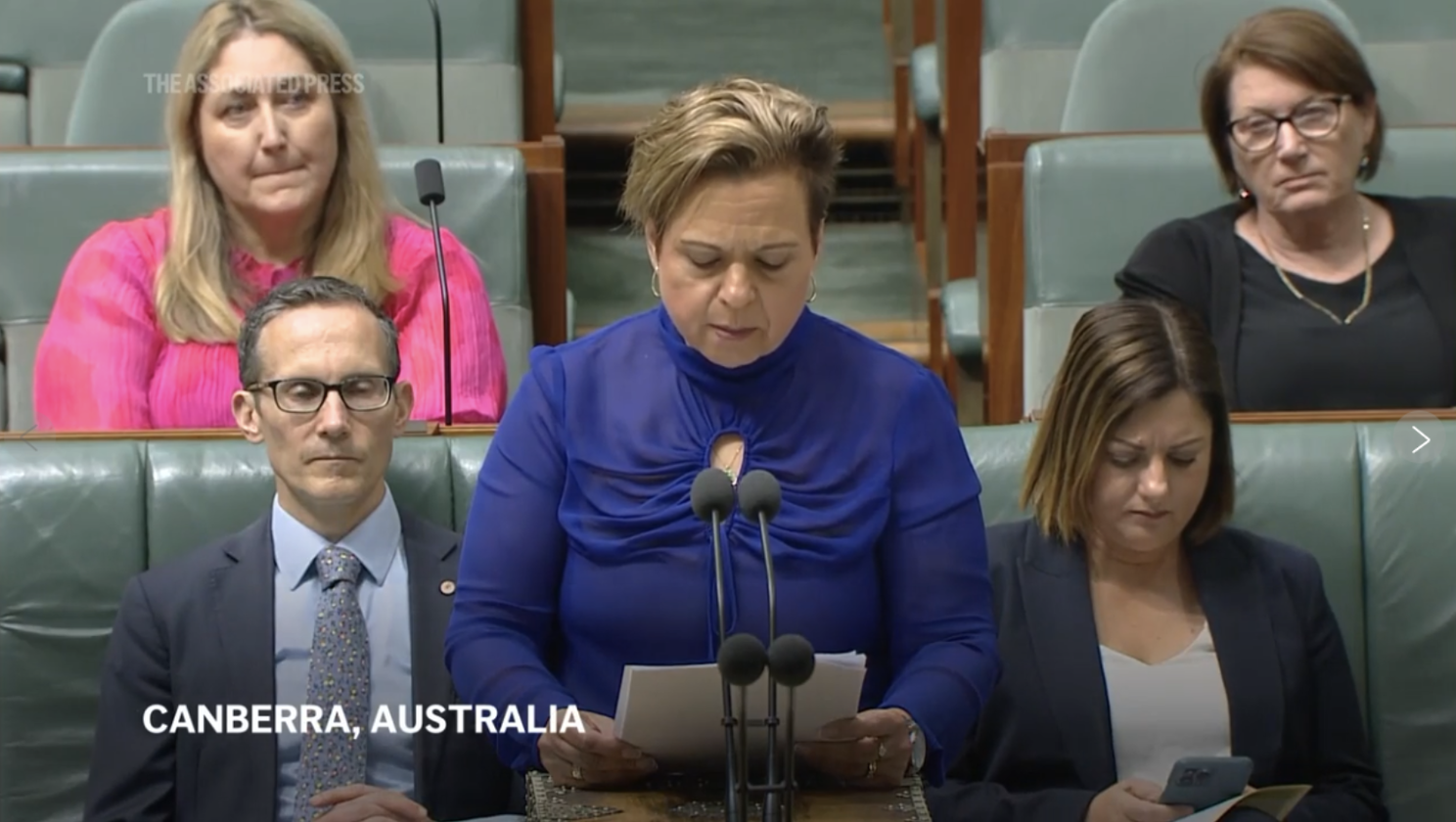 Photo of Australia’s communication minister, Michelle Rowland