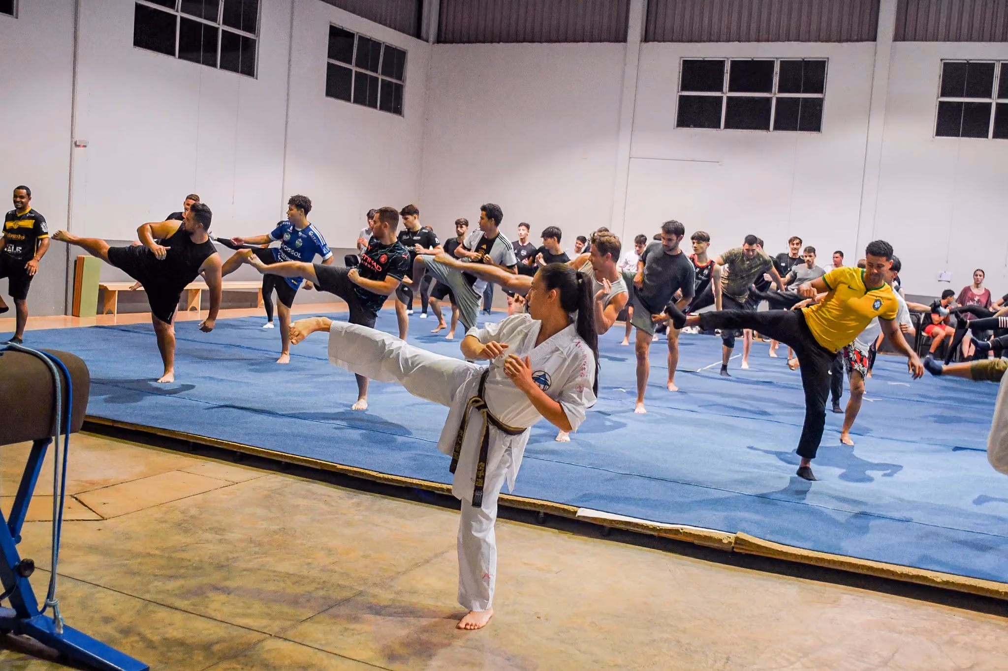 Acadêmicos de Educação Física têm aulas práticas de artes marciais