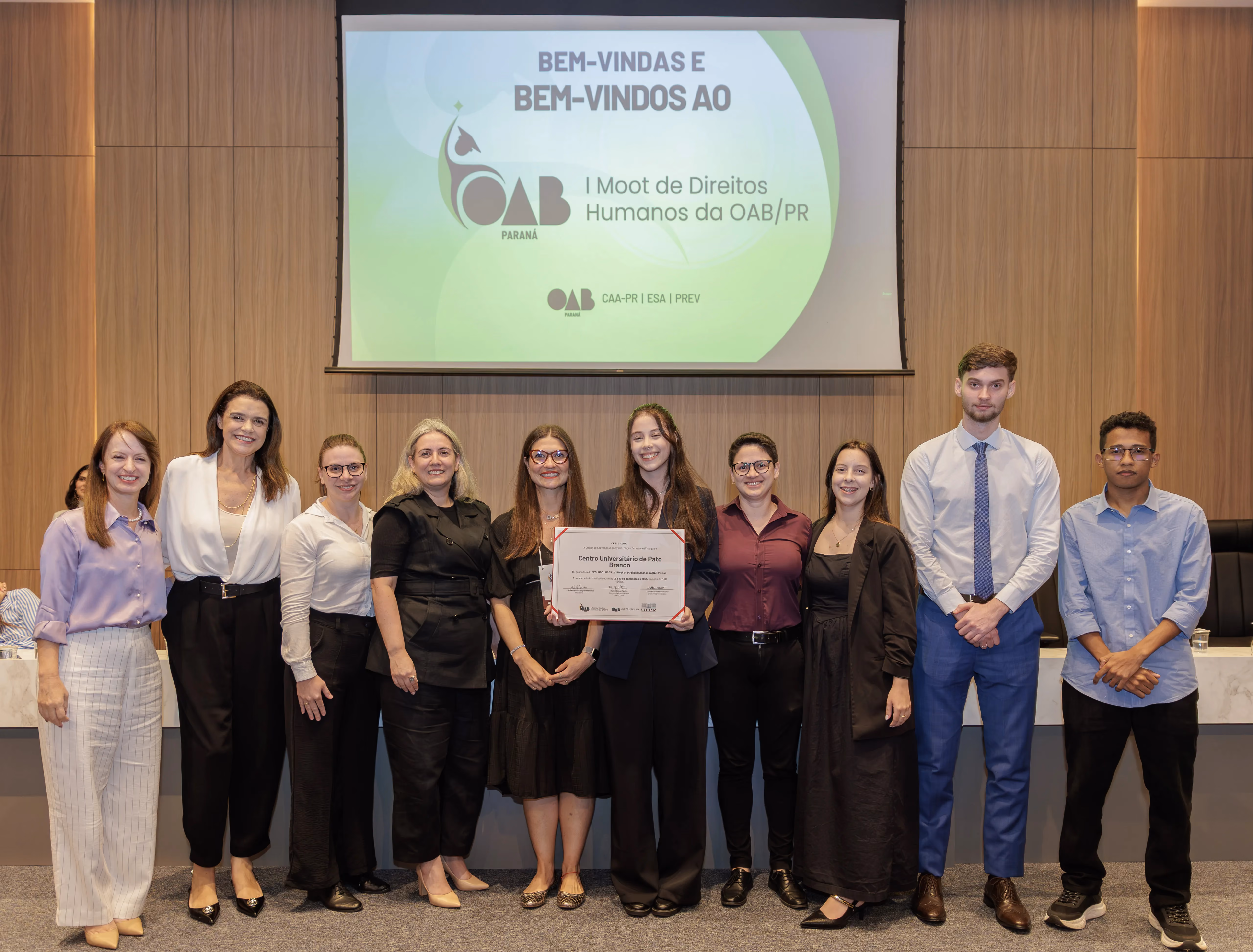 Direito da Afya Pato Branco é vice-campeão no I Moot de Direitos Humanos da OAB Paraná