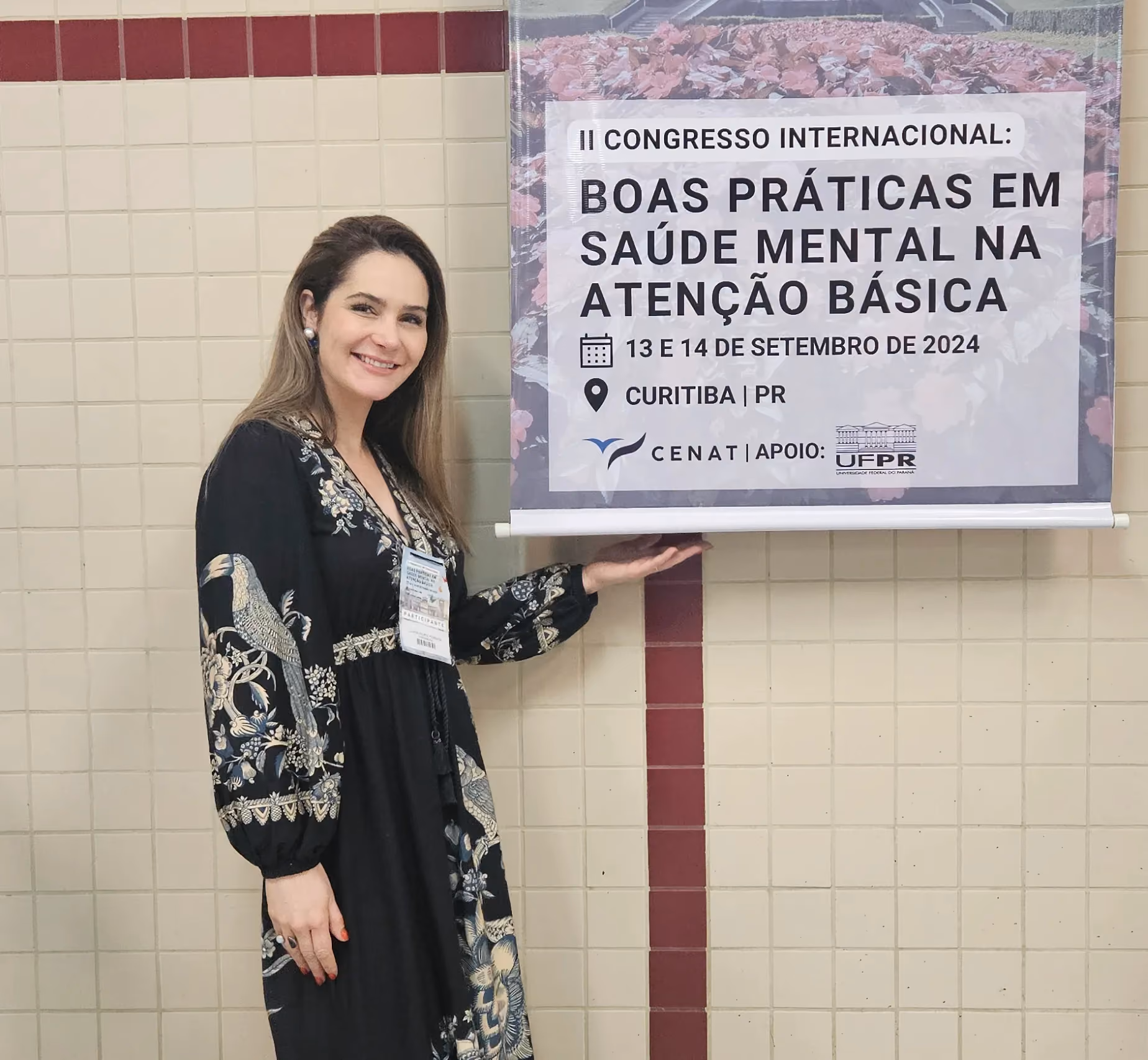 Professora participa de Congresso sobre boas práticas em saúde mental na Atenção Básica