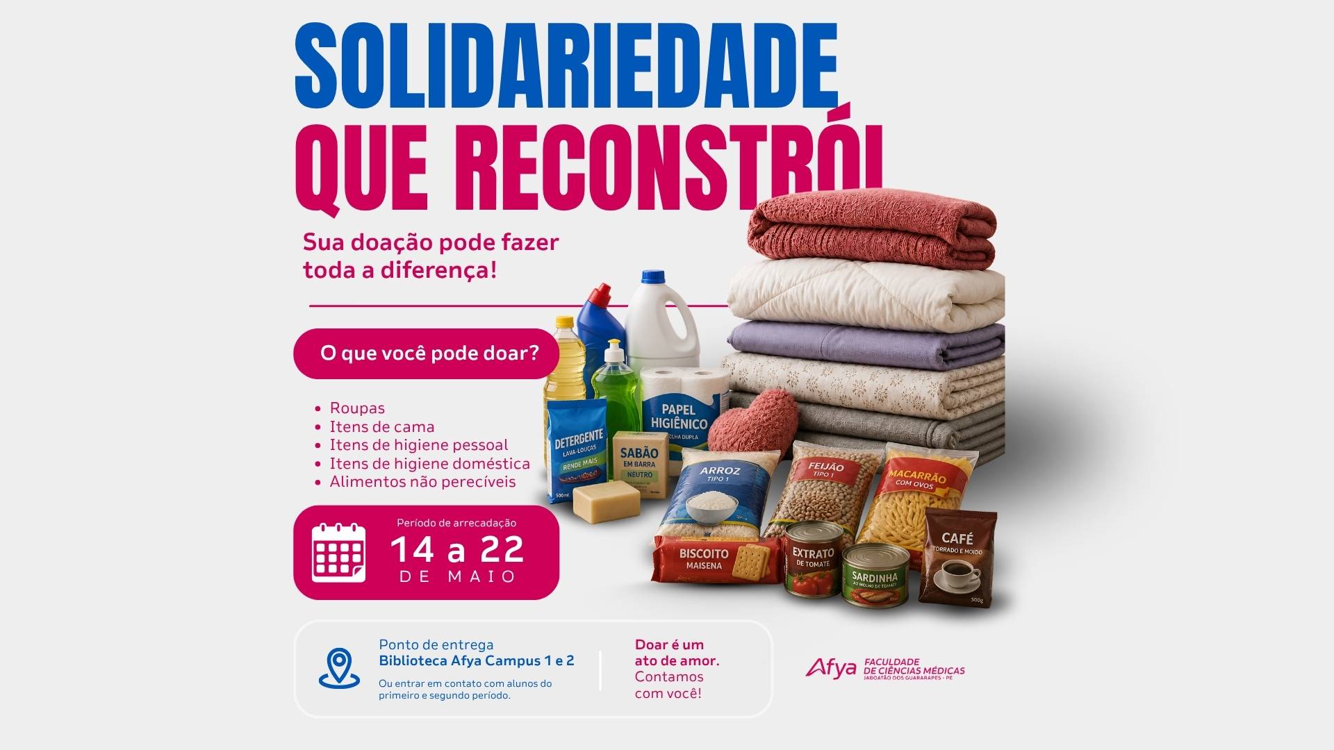 Afya Jaboatão mobiliza estudantes de Medicina em ação solidária de extensão para apoiar vítimas das chuvas