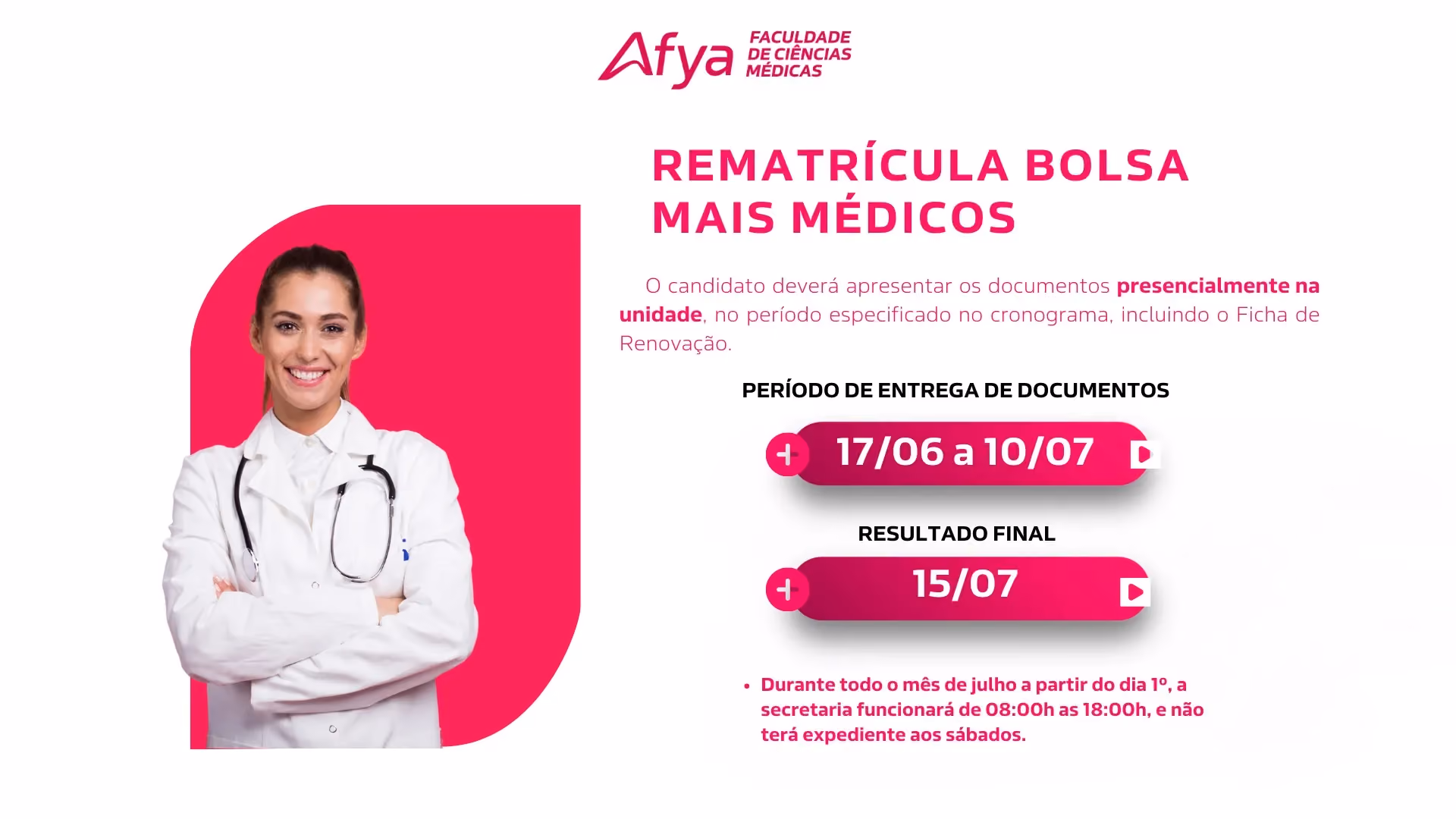 Rematrícula Mais Médicos 2024.2