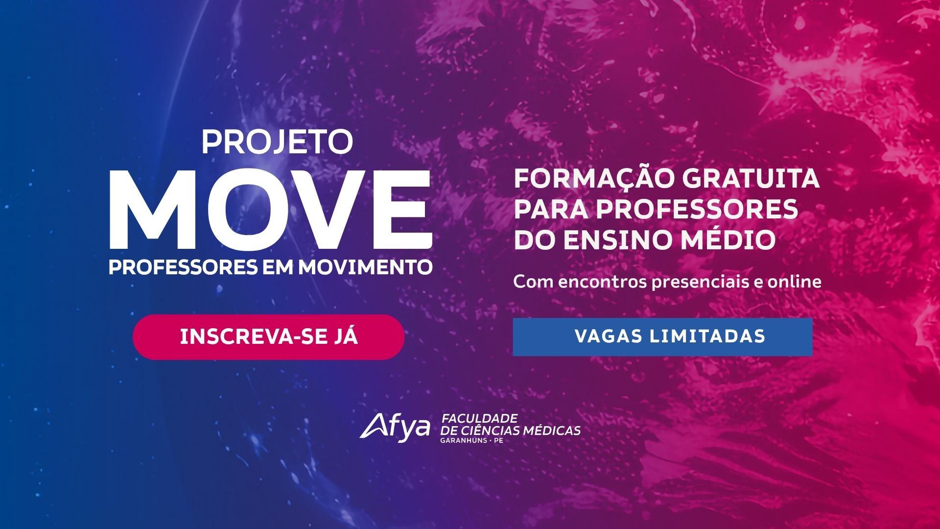 Projeto Move: Afya Garanhuns convida professores do Ensino Médio para formação gratuita e imersiva