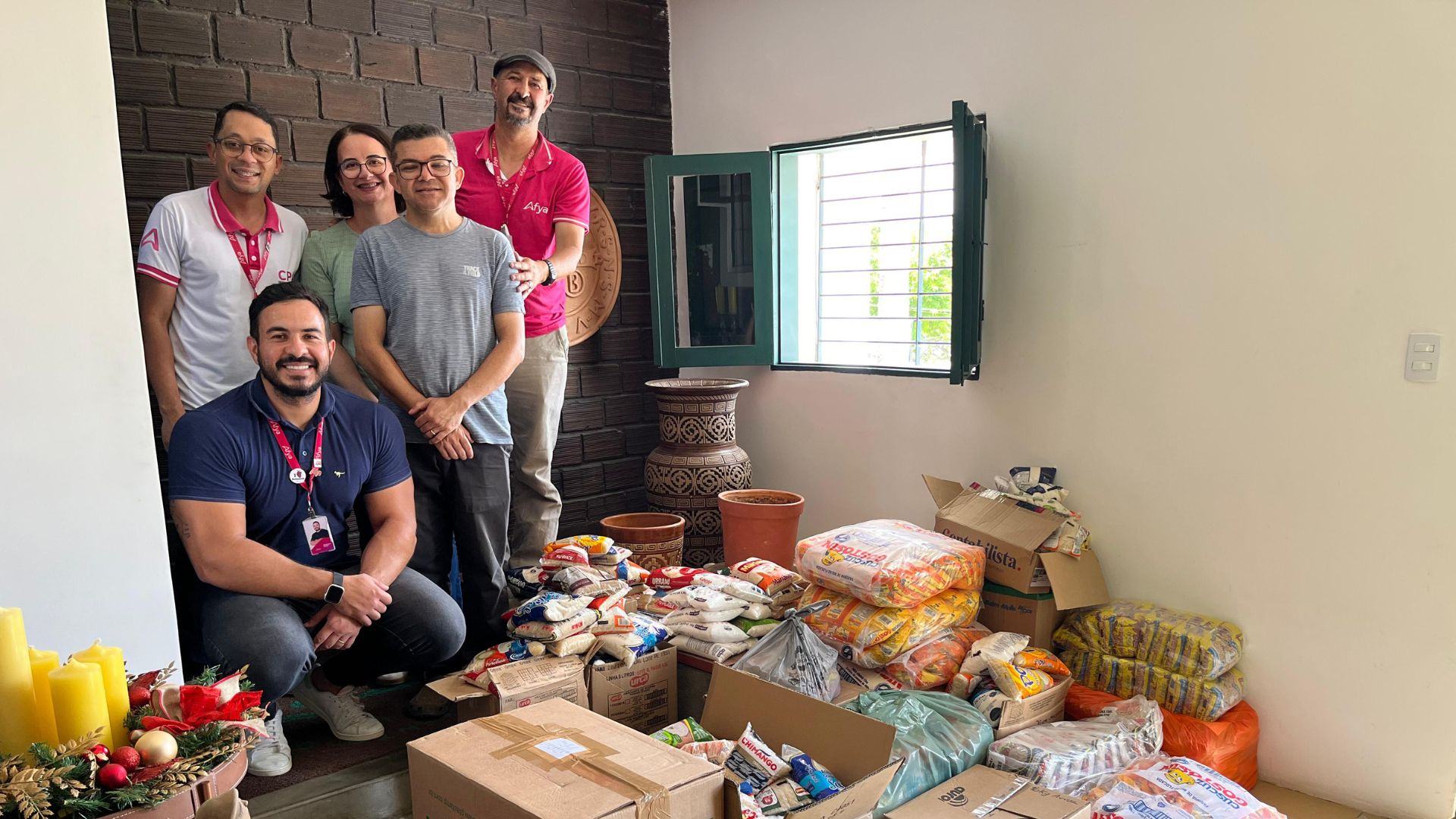 Afya Garanhuns realiza doação de quase 1,5 tonelada de alimentos ao Mosteiro de São Bento, fortalecendo ações solidárias em Garanhuns