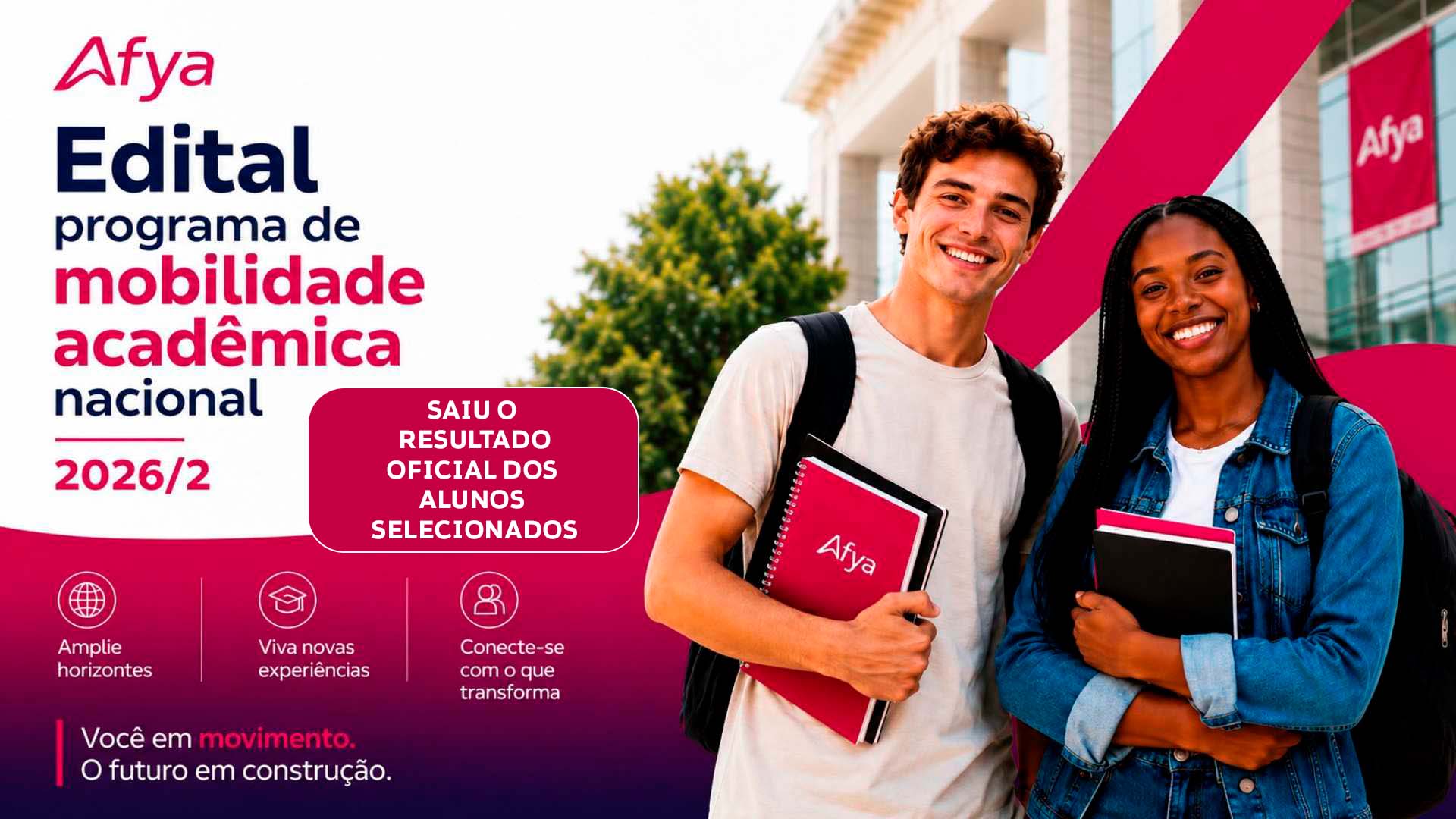 Programa de Mobilidade Acadêmica Nacional Afya 2026.2 divulga estudantes selecionados