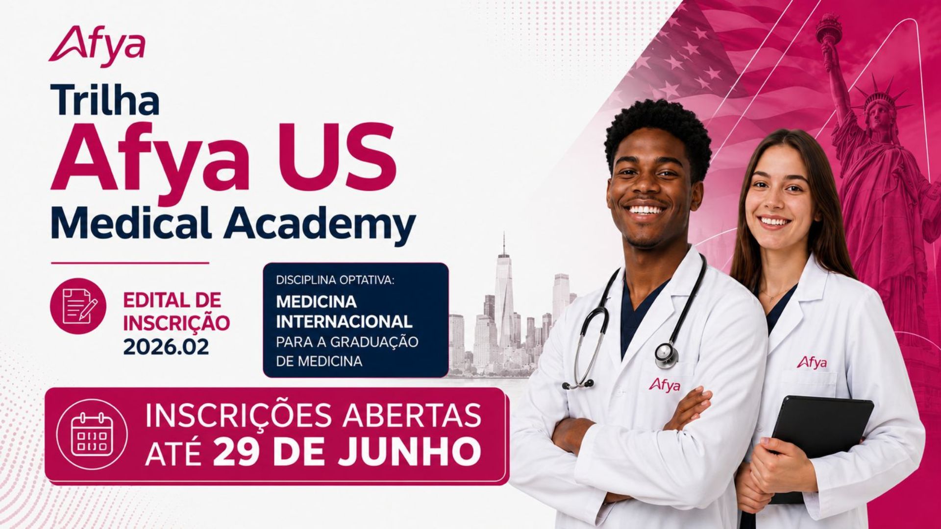 Afya Garanhuns abre seleção para disciplina optativa em Medicina Internacional com foco em carreira global