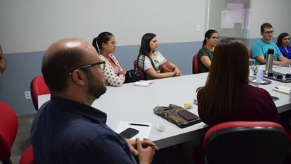 Reunião com representantes da Secretaria Municipal de Saúde