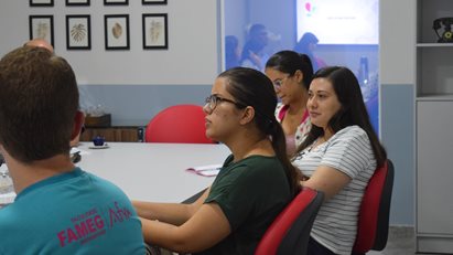 Reunião com representantes da Secretaria Municipal de Saúde