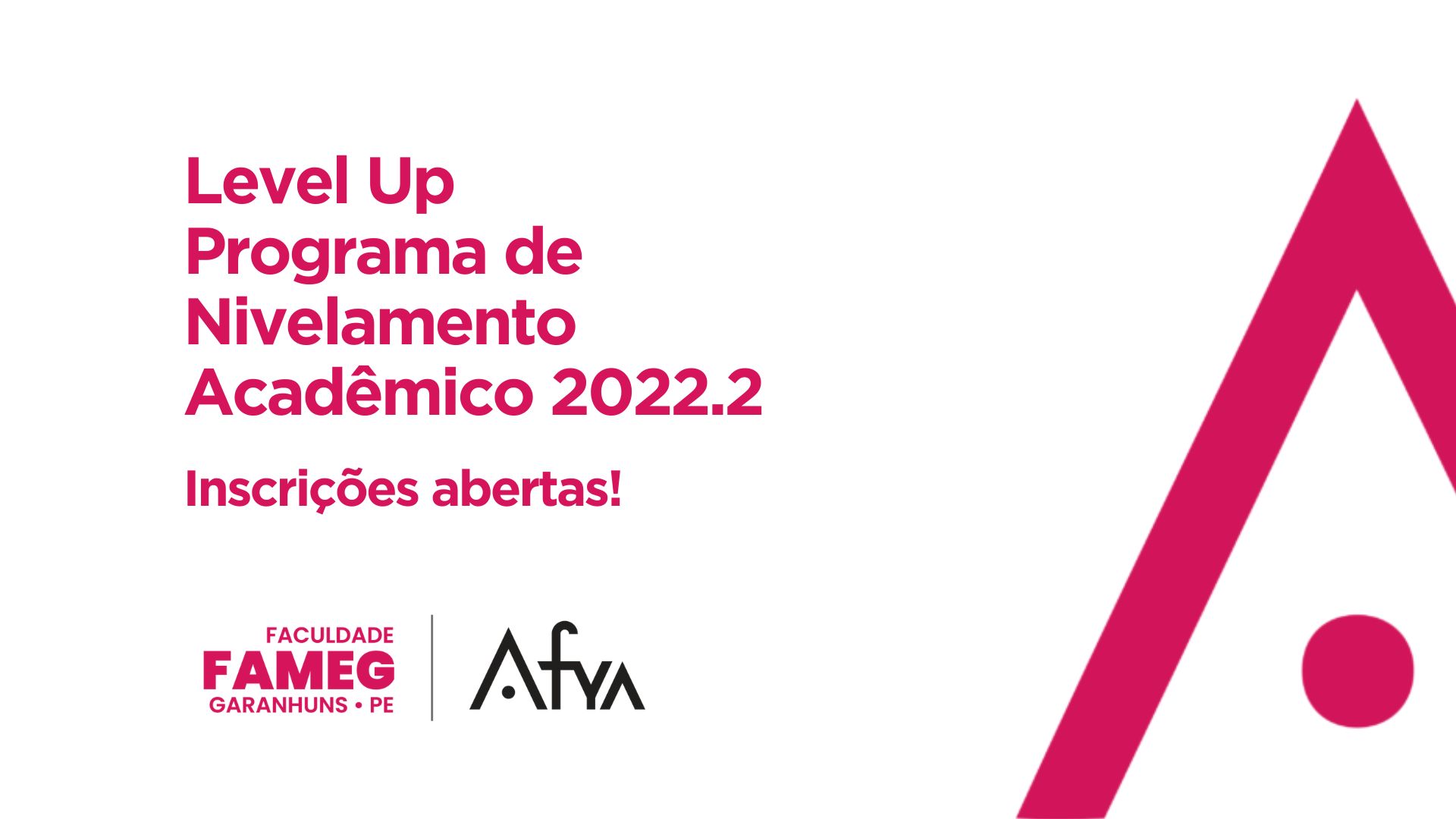 FAMEG oferta cursos de nivelamento gratuitos aos acadêmicos 2022.2