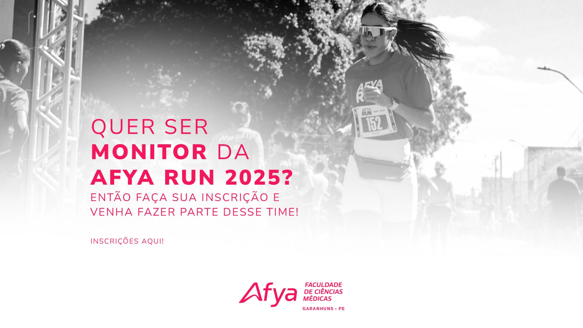 Afya Run 2025: Abertas inscrições para monitores até esta terça-feira (15)