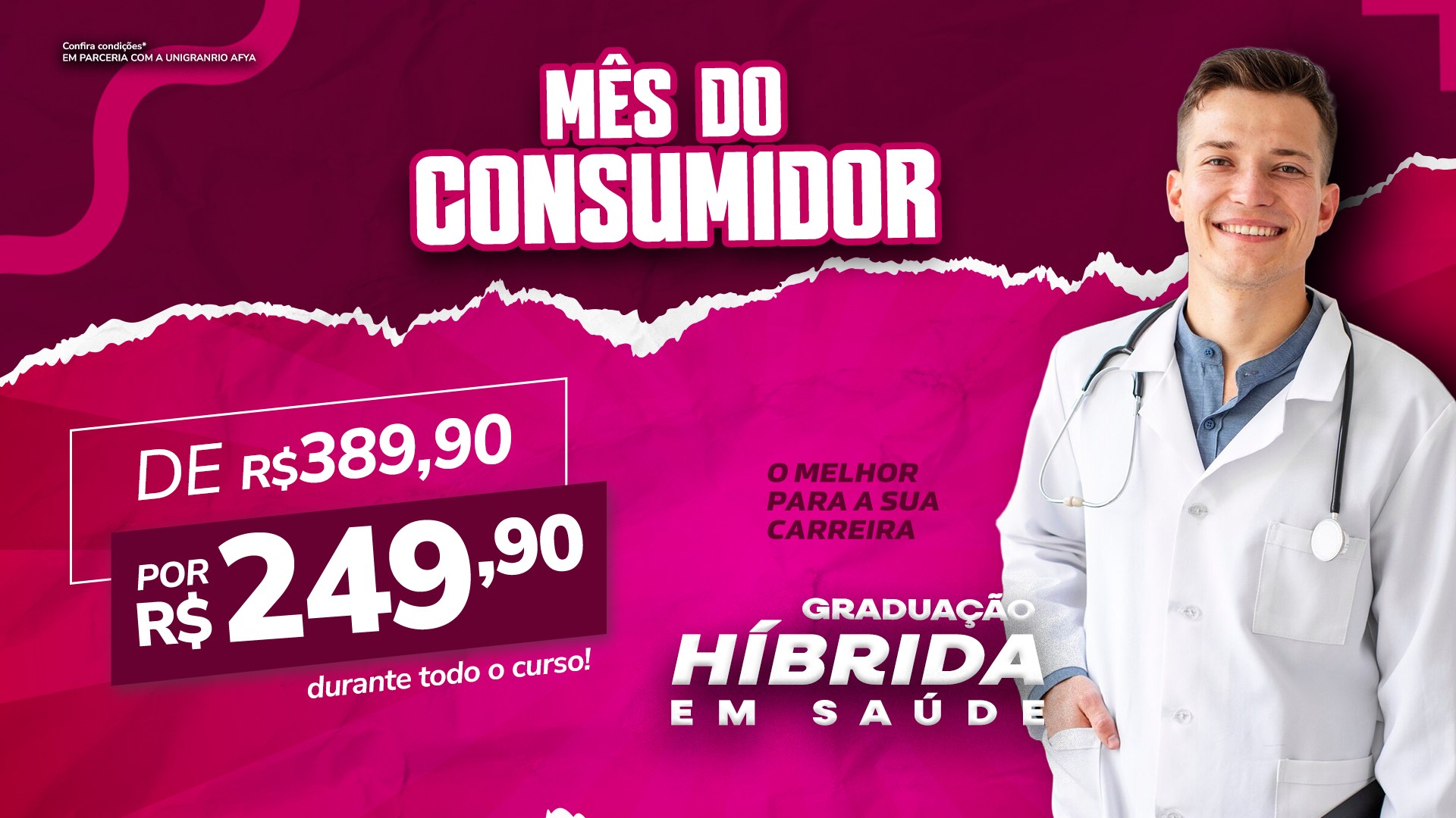 Afya Garanhuns oferece desconto imperdível na graduação híbrida em Biomedicina durante o Mês do Consumidor