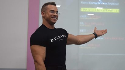 Palestra sobre Nutrição Esportiva com Vitor Chaves