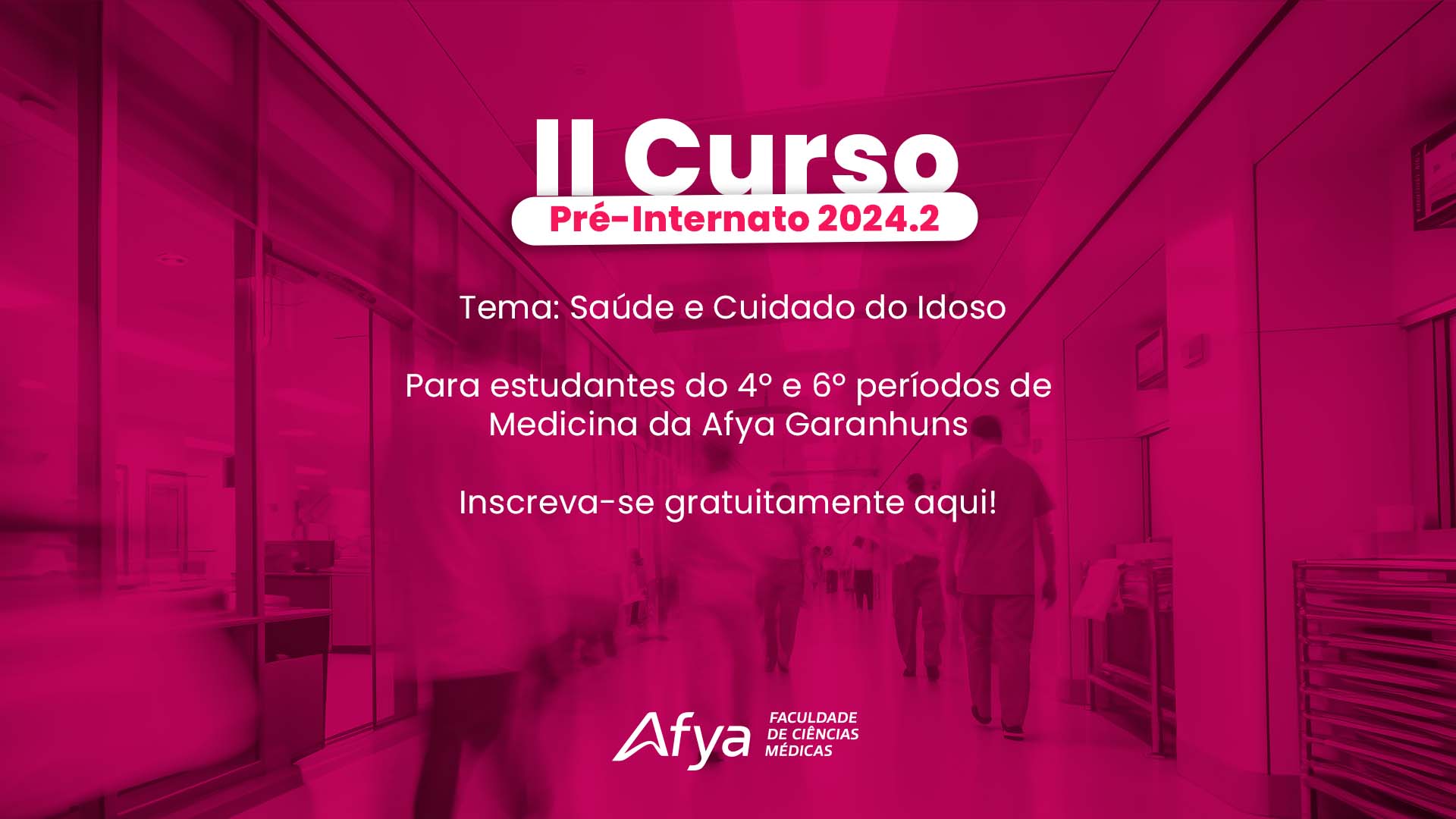 II Curso Pré-Internato 2024.2: saiba mais e inscreva-se!
