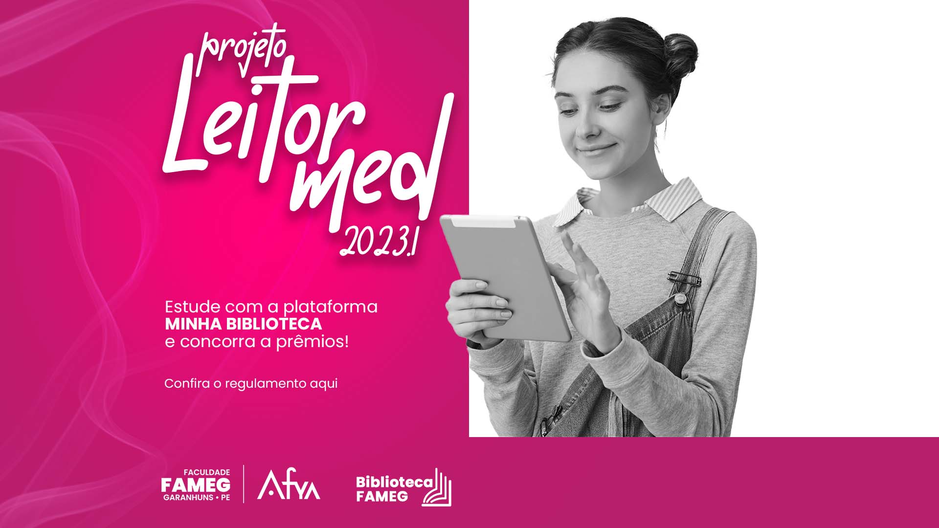 Leitor Med 2023.1: Biblioteca premiará alunos que mais estudam com a plataforma Minha Biblioteca