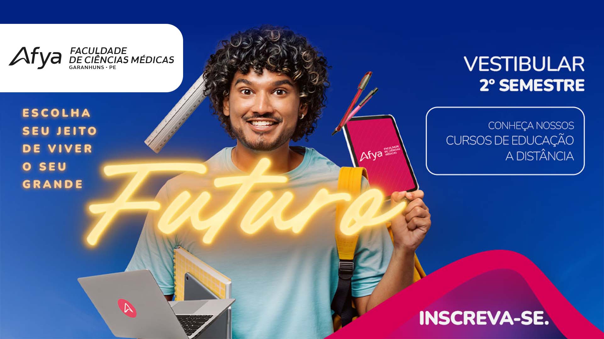 Polo EAD Afya Garanhuns oferece 15 cursos de graduação com início em 2025
