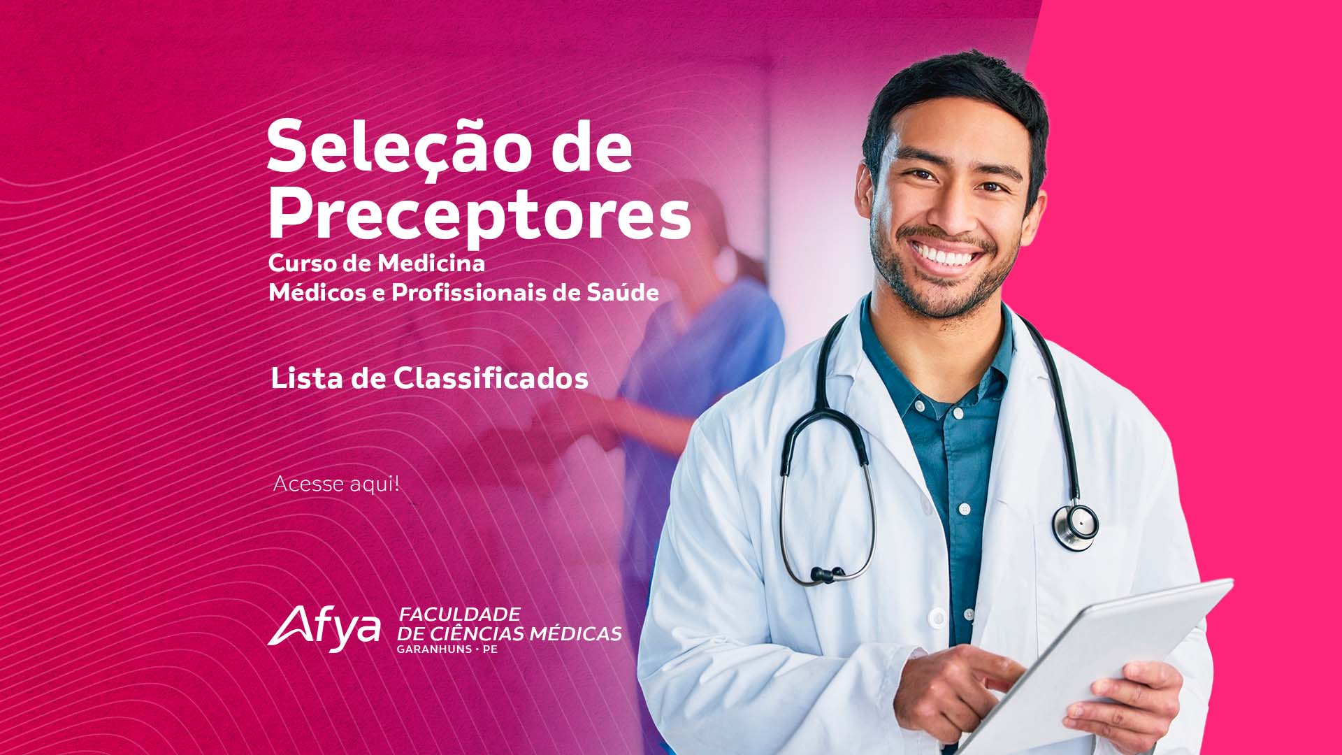 Resultado do Processo Seletivo para Curso de Formação de Preceptores 2026.1