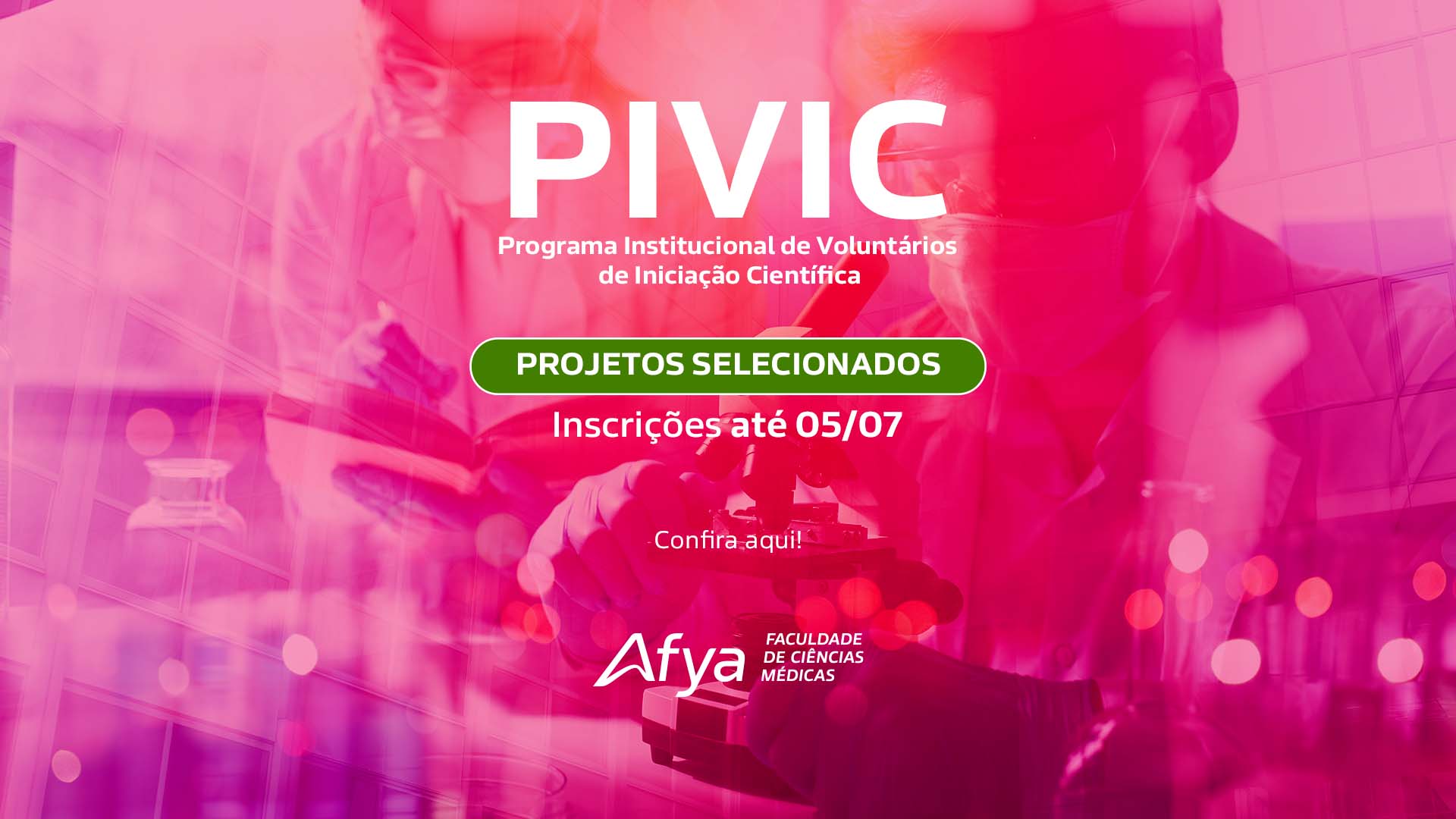 PIVIC 2024: Conheça os projetos selecionados para o Programa de Iniciação Científica
