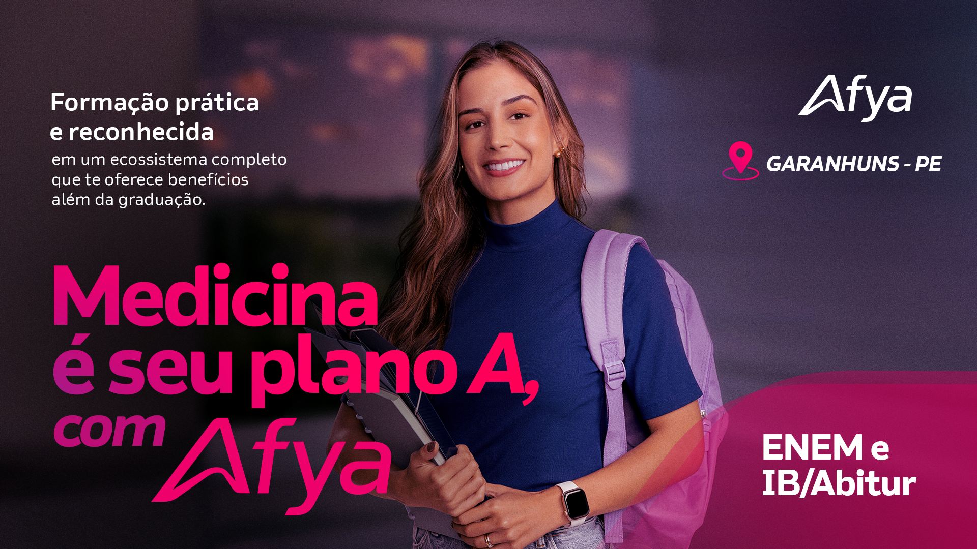 Medicina é seu plano A? Use sua nota do ENEM para ingressar na Afya Garanhuns