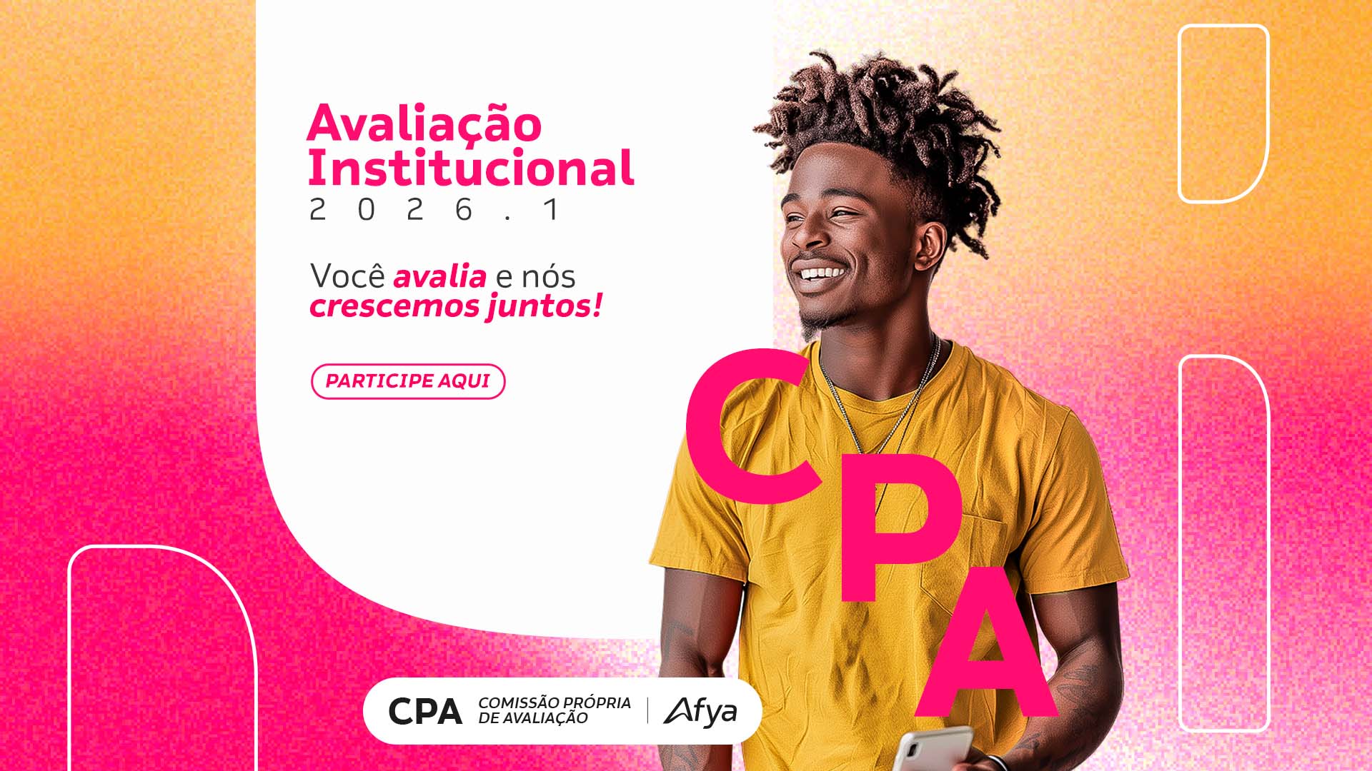 Avaliação Institucional 2026.1 começa em 04 de maio e reforça a importância da voz estudantil na melhoria contínua