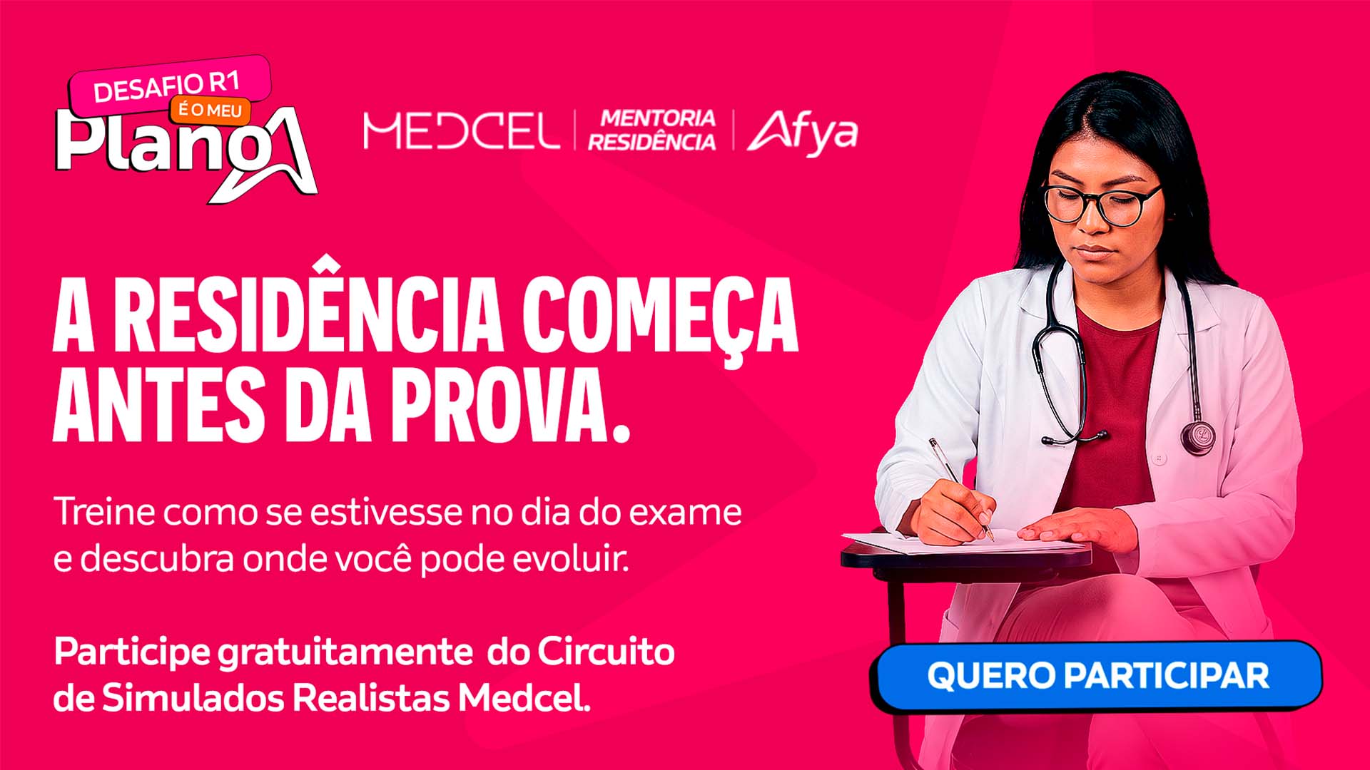 Medcel abre inscrições gratuitas para o Circuito de Simulados Realistas no Desafio R1