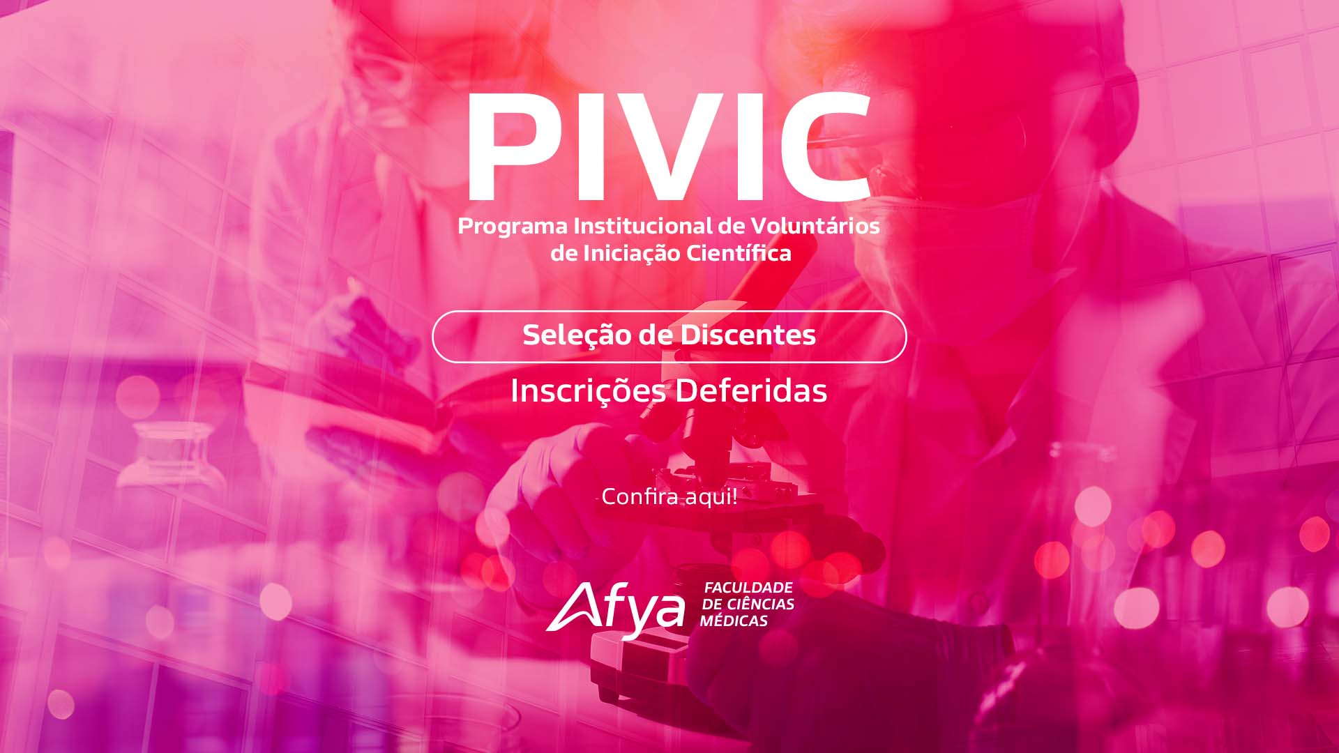 PIVIC 2024.2: inscrições de discentes deferidas