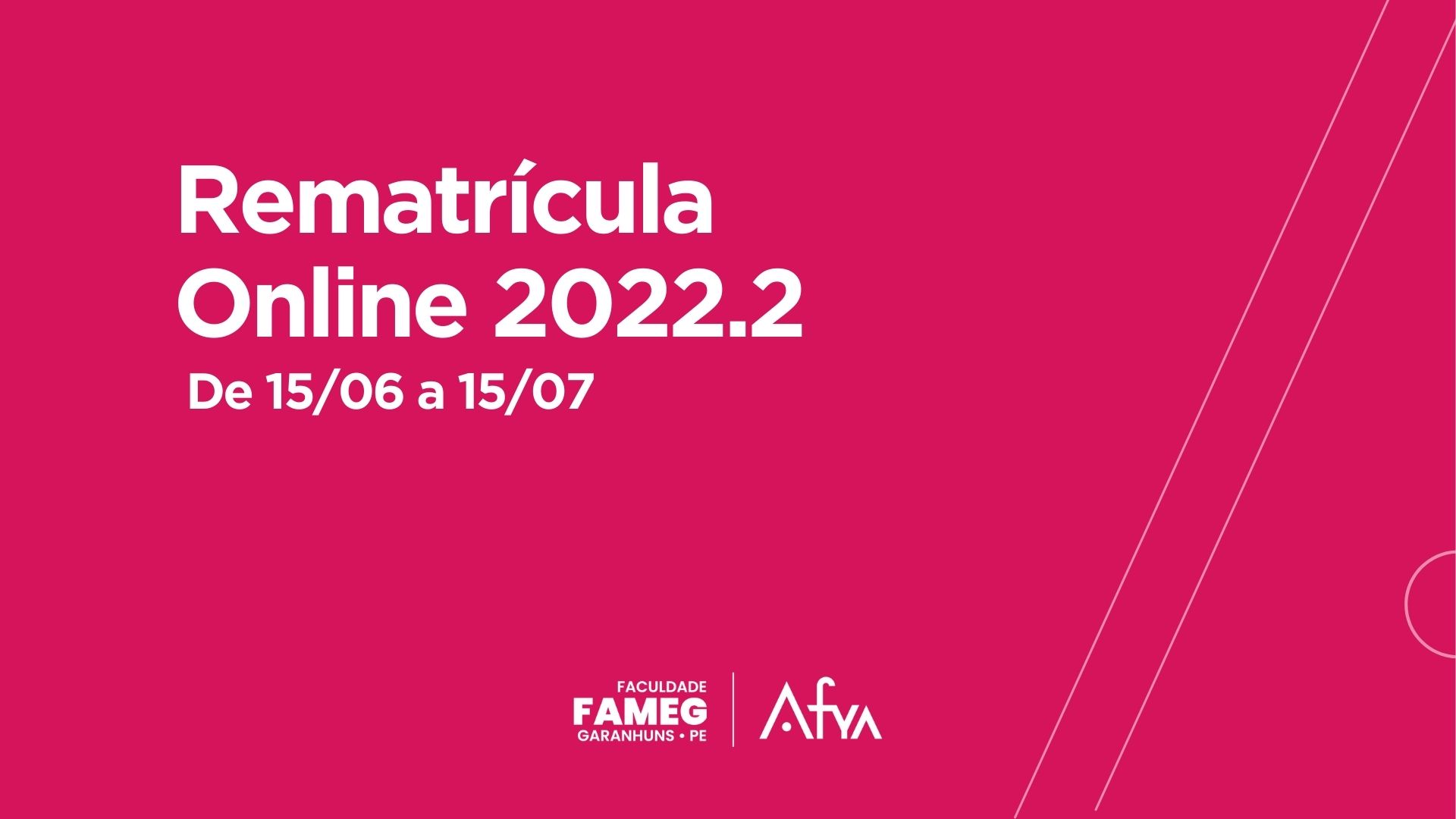 Começou o período de Rematrícula 2022.2 para o curso de Medicina. Saiba tudo aqui!