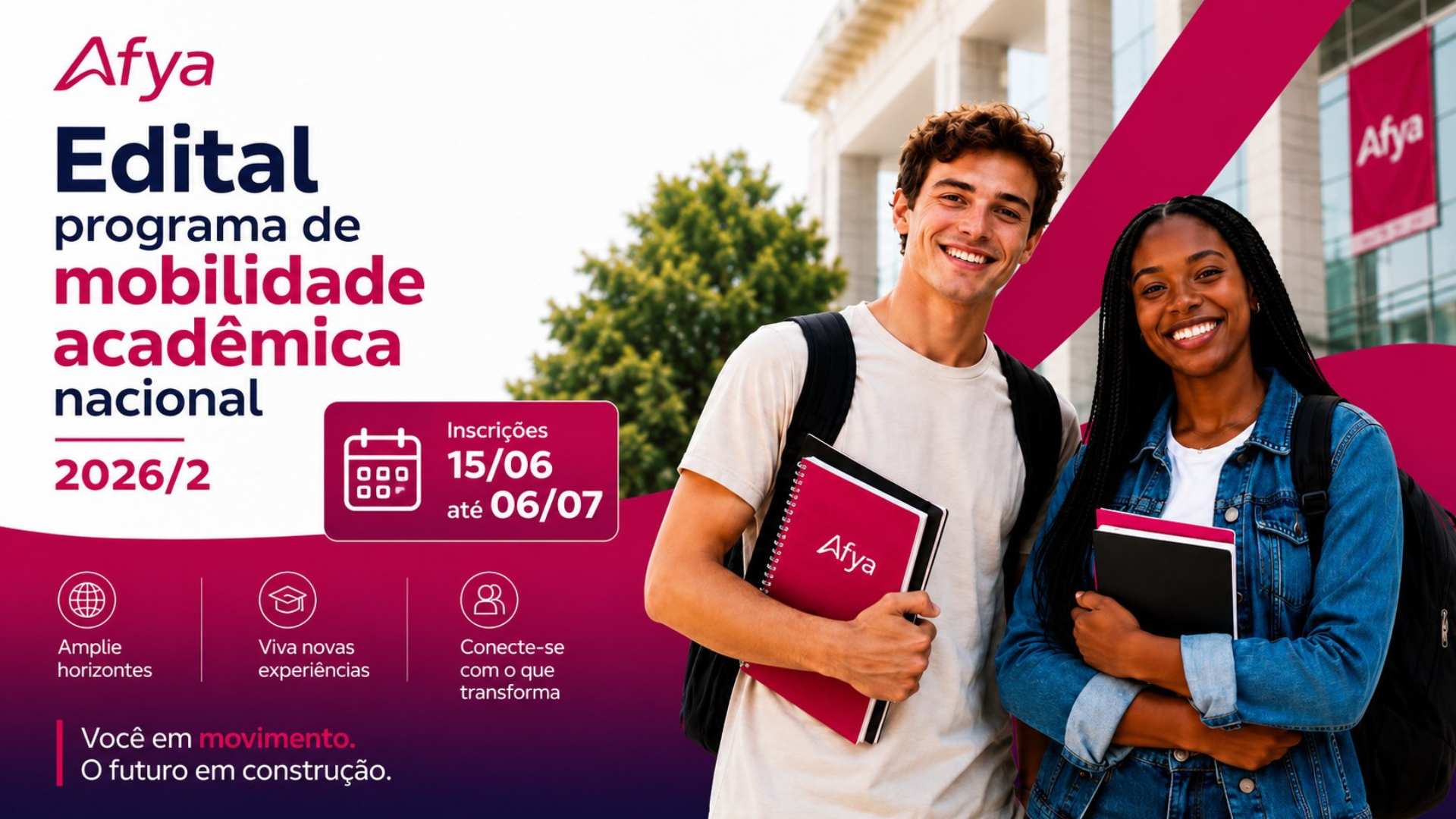Programa de Mobilidade Acadêmica Nacional Afya 2026.2: inscreva-se já!