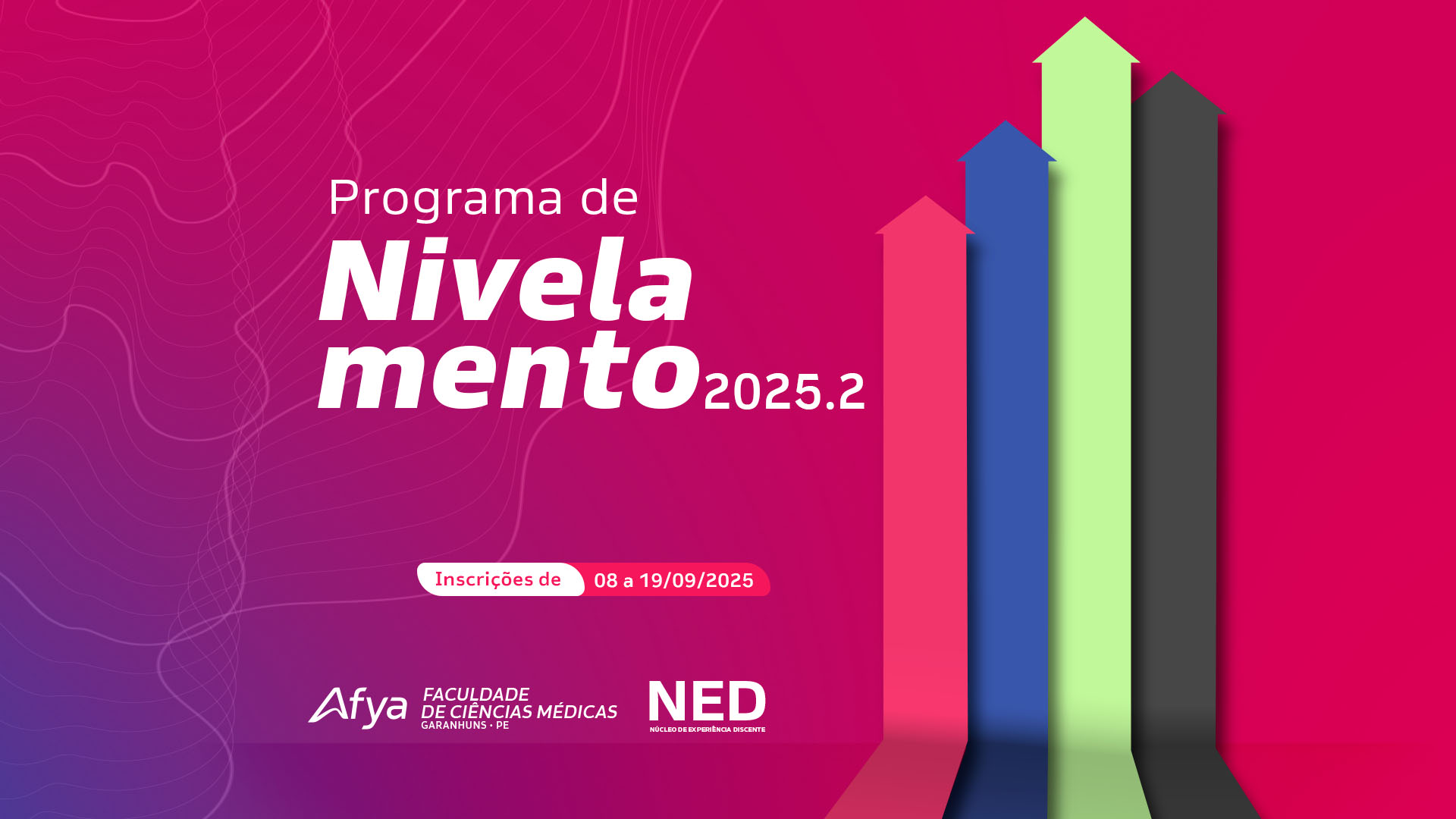 Programa de Nivelamento 2025.2: inscrições abertas para os alunos e colaboradores da instituição!